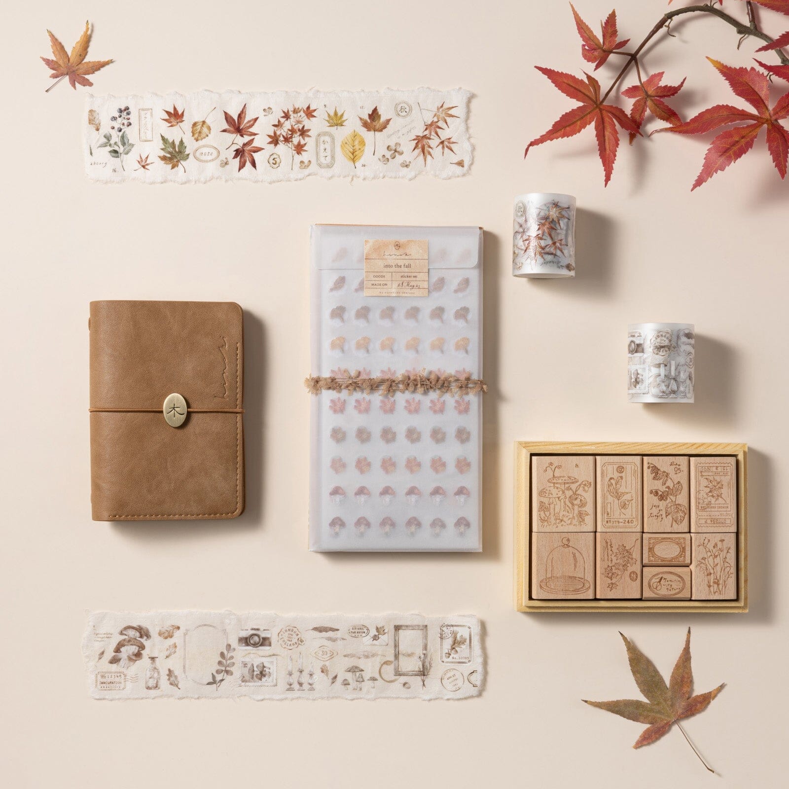 Hinoki - 'Into the Fall' Decorative PET Tape Set – NotebookTherapy