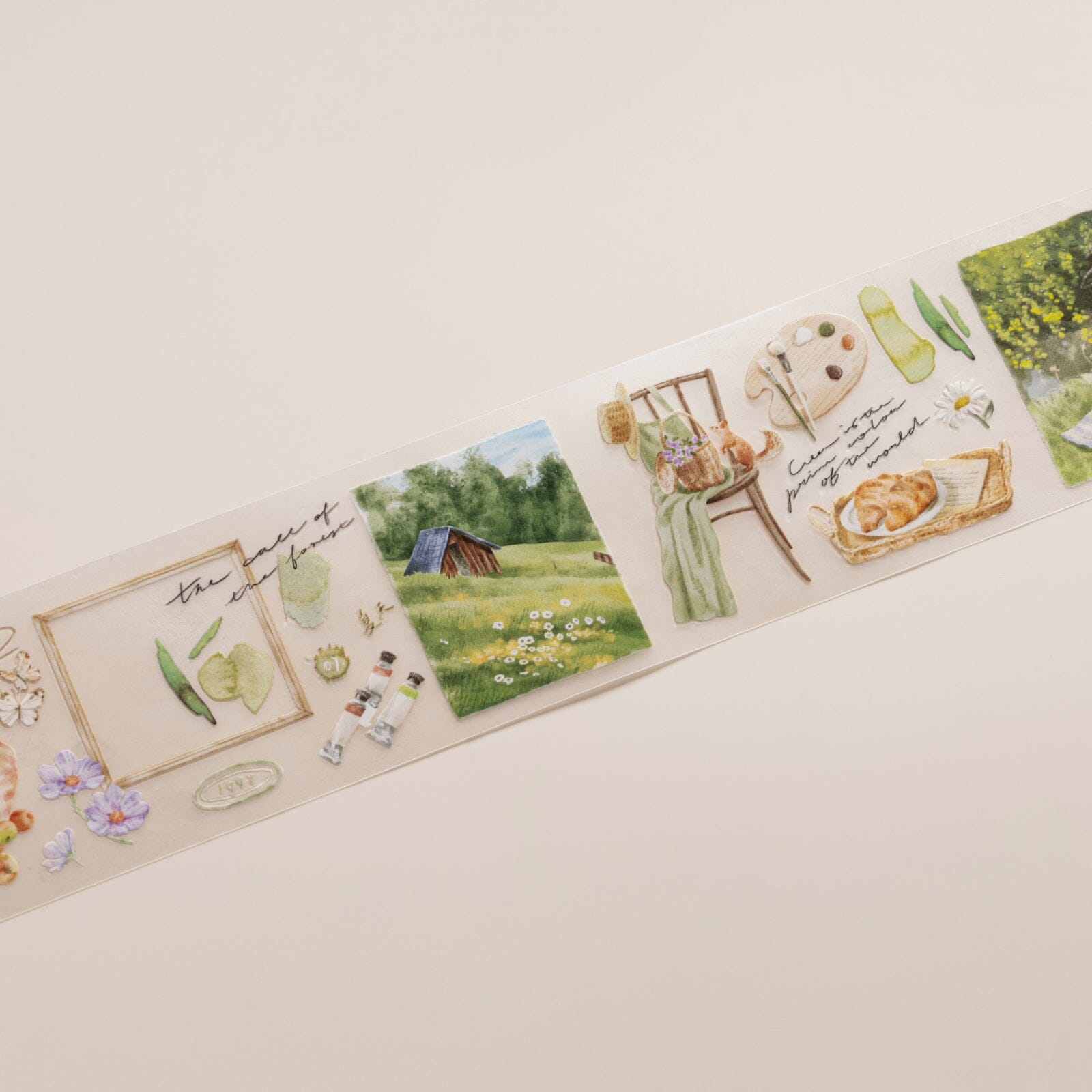 Hinoki - ‘Into the Meadow’ PET Decorative Tape - Meadow Picnic