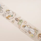 Hinoki - ‘Into the Meadow’ PET Decorative Tape - Summer Girls