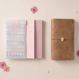 Hinoki into the blossom sticker set, refills and travel notebook