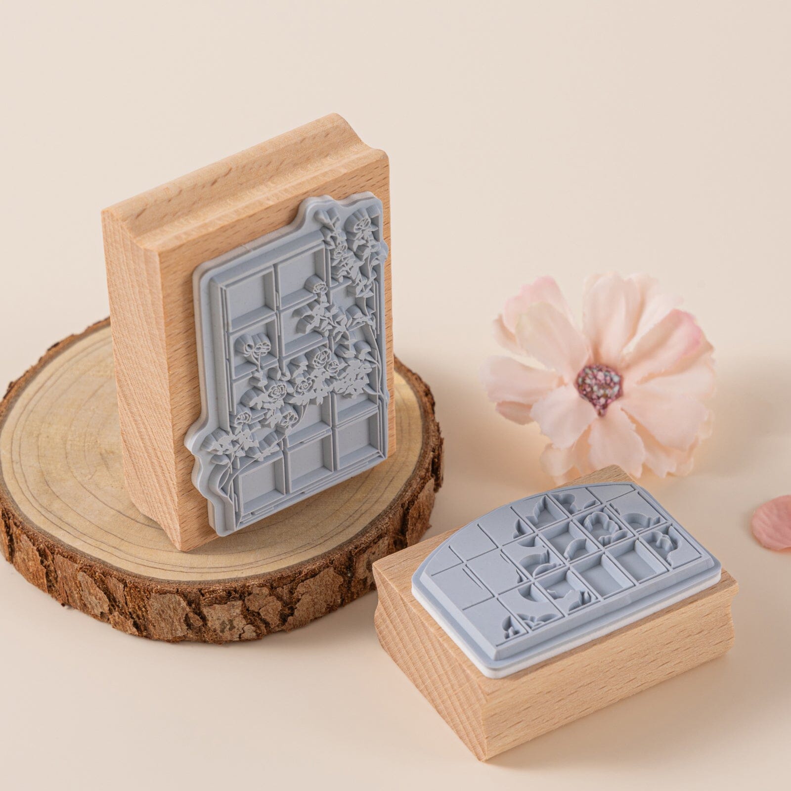 Hinoki - ‘Into the Sky’ Engraved Wooden Stamp Set