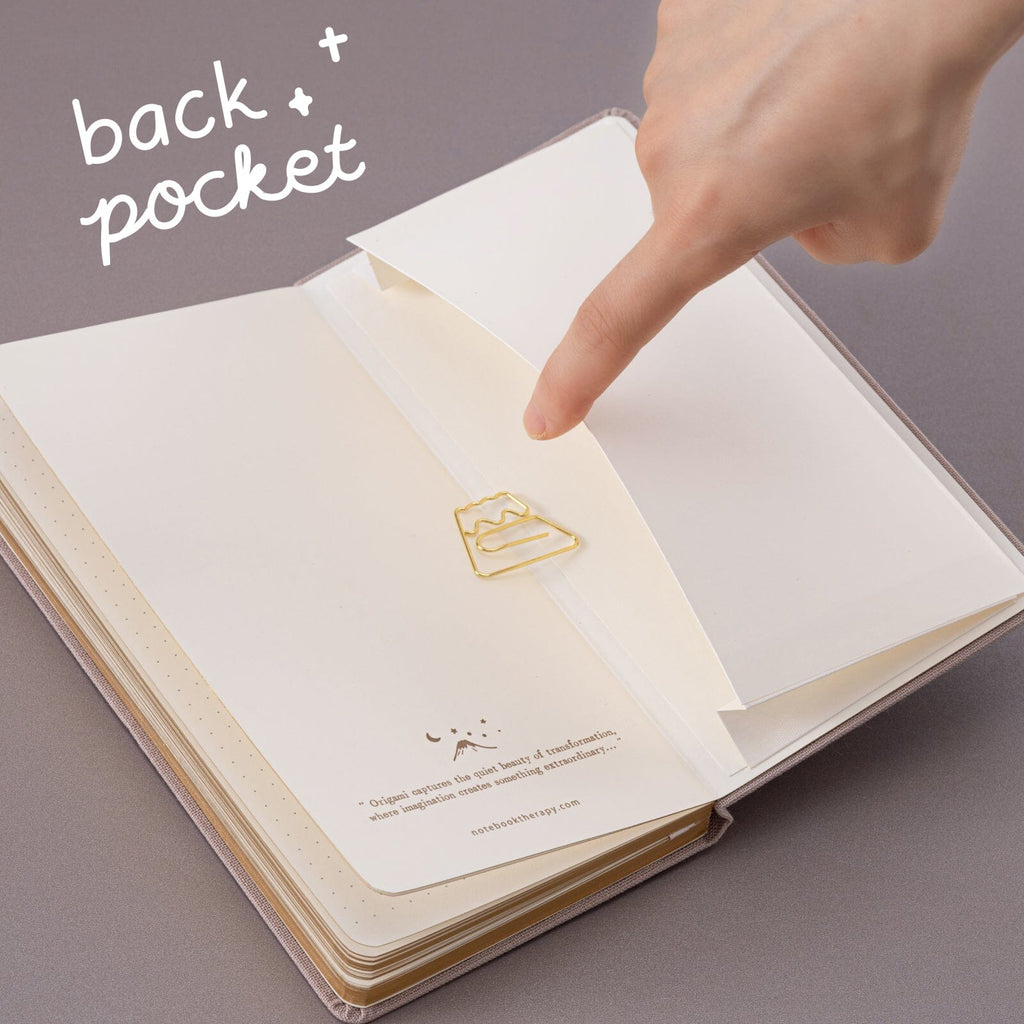 Calm Notebook Tsuki ‘Calm Origami’ Travel Notebook ☾ – NotebookTherapy