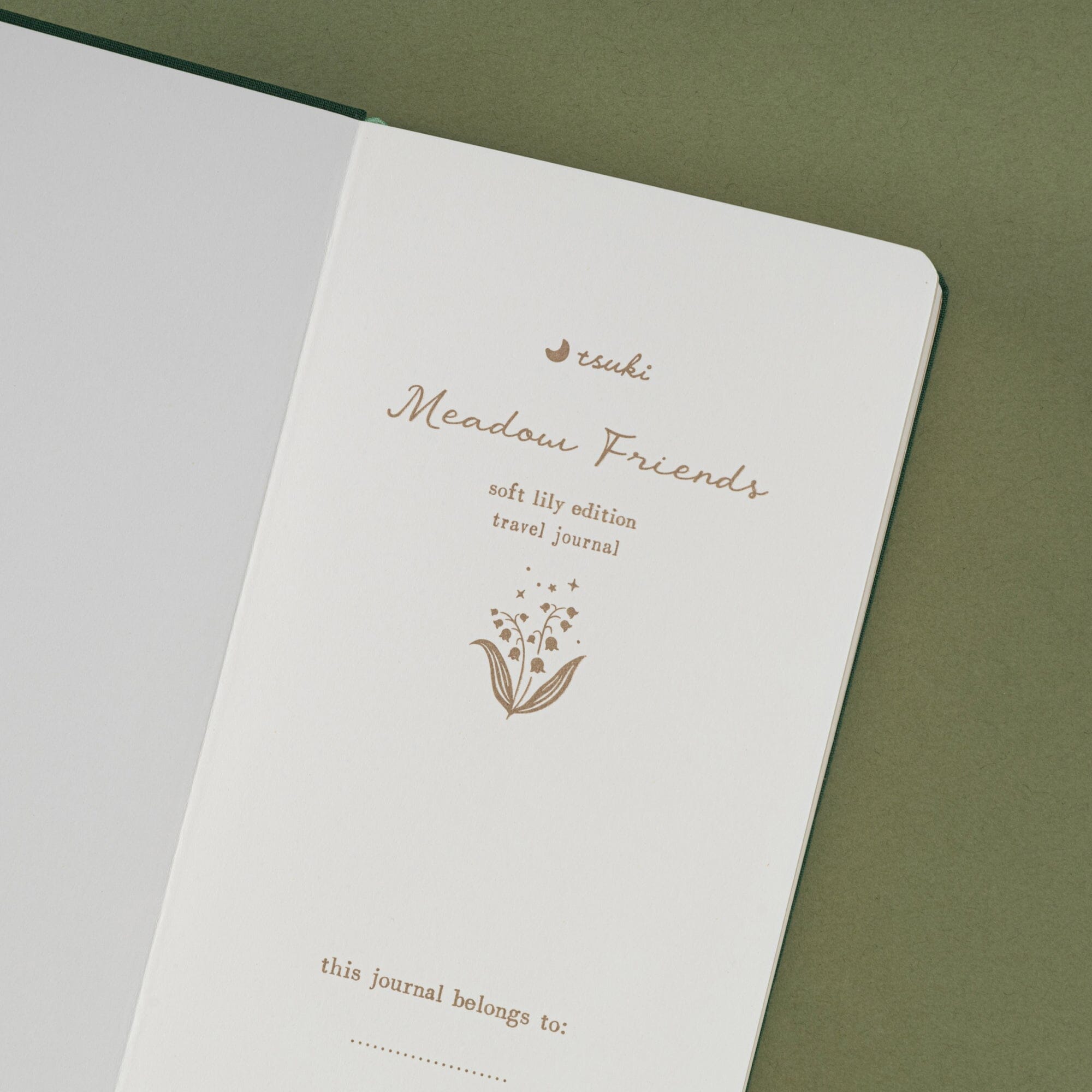 Tsuki ‘Soft Lily’ Limited Edition Luxury Travel Notebook ☾