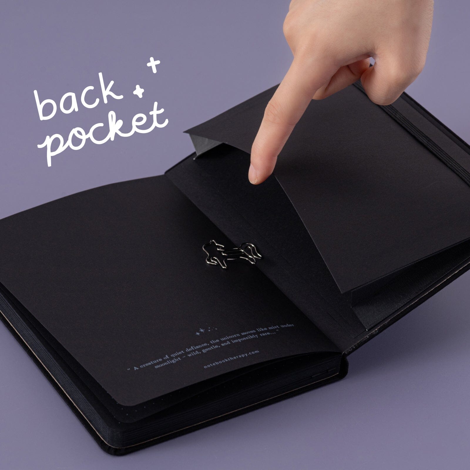 Tsuki ‘Lunar Unicorn’ Limited Edition Black Page Bullet Journal ☾