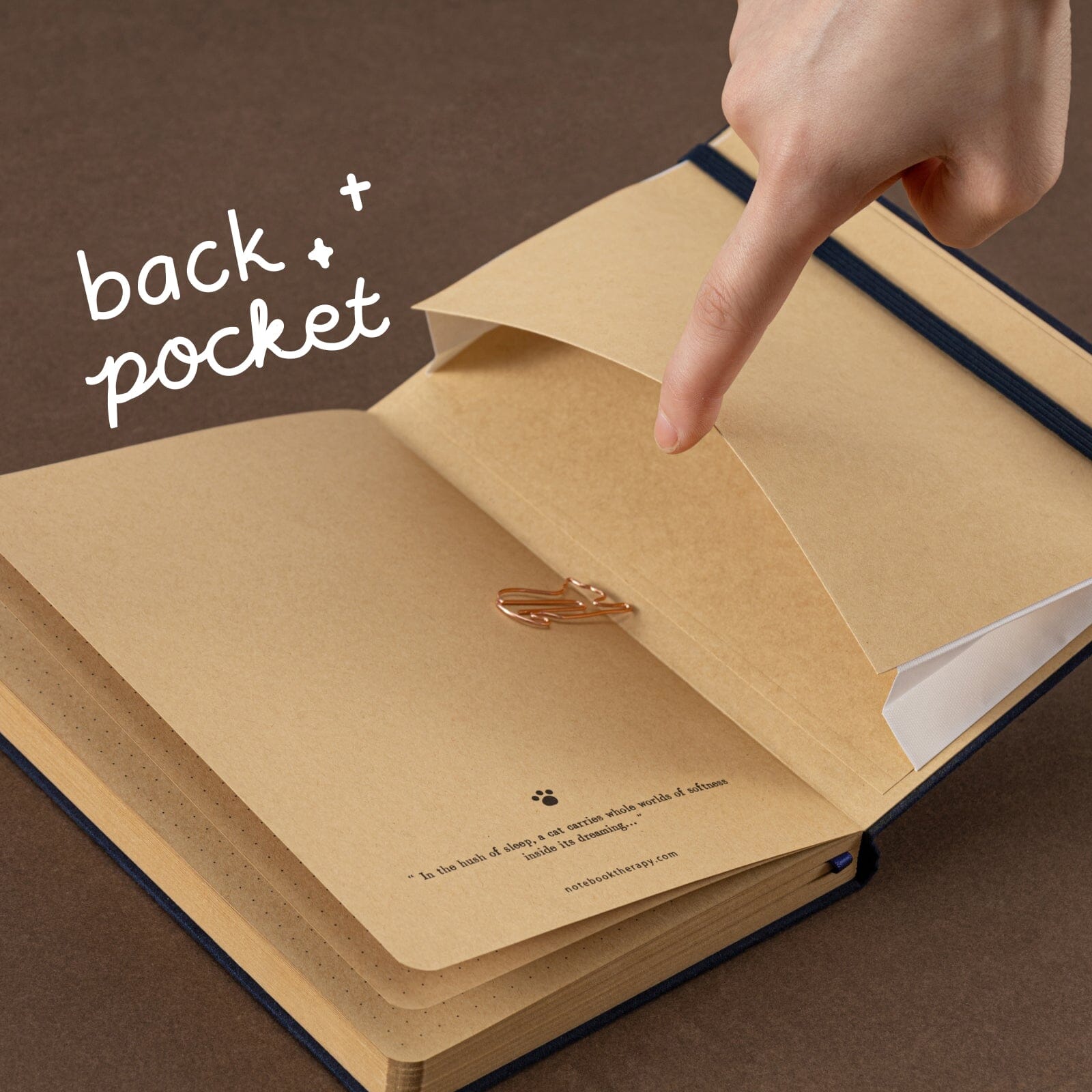 Tsuki ‘Midnight Neko Dreams’ Kraft Paper Bullet Journal ☾