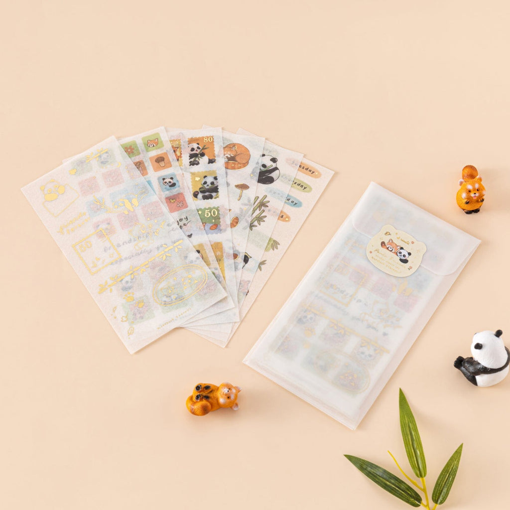 Tsuki ‘Panda Friends’ Sticker Set ☾ – NotebookTherapy