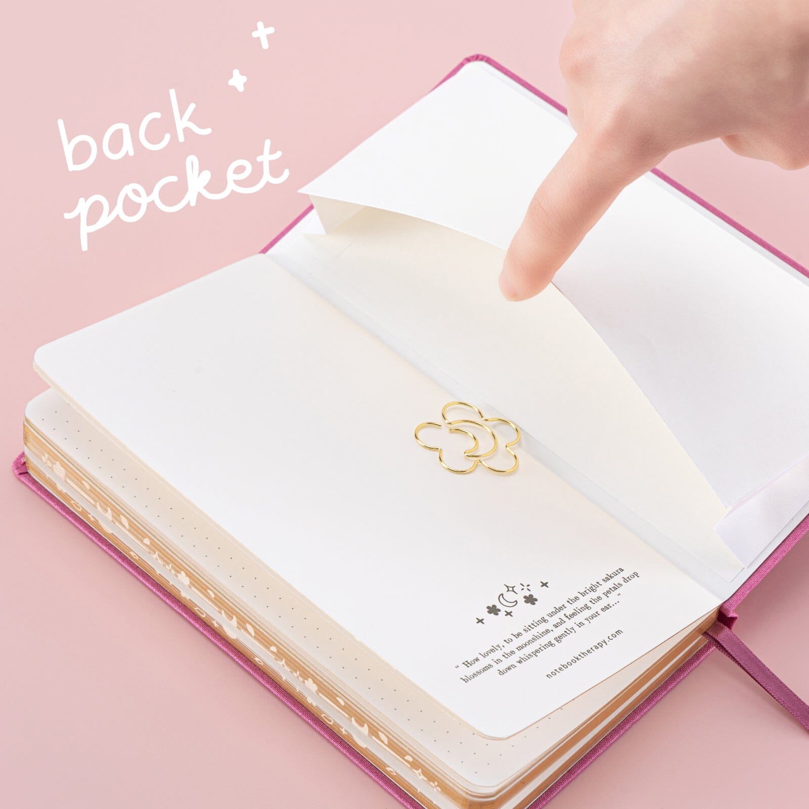 Tsuki ‘Moonlit Blossom’ Luxury Travel Notebook ☾