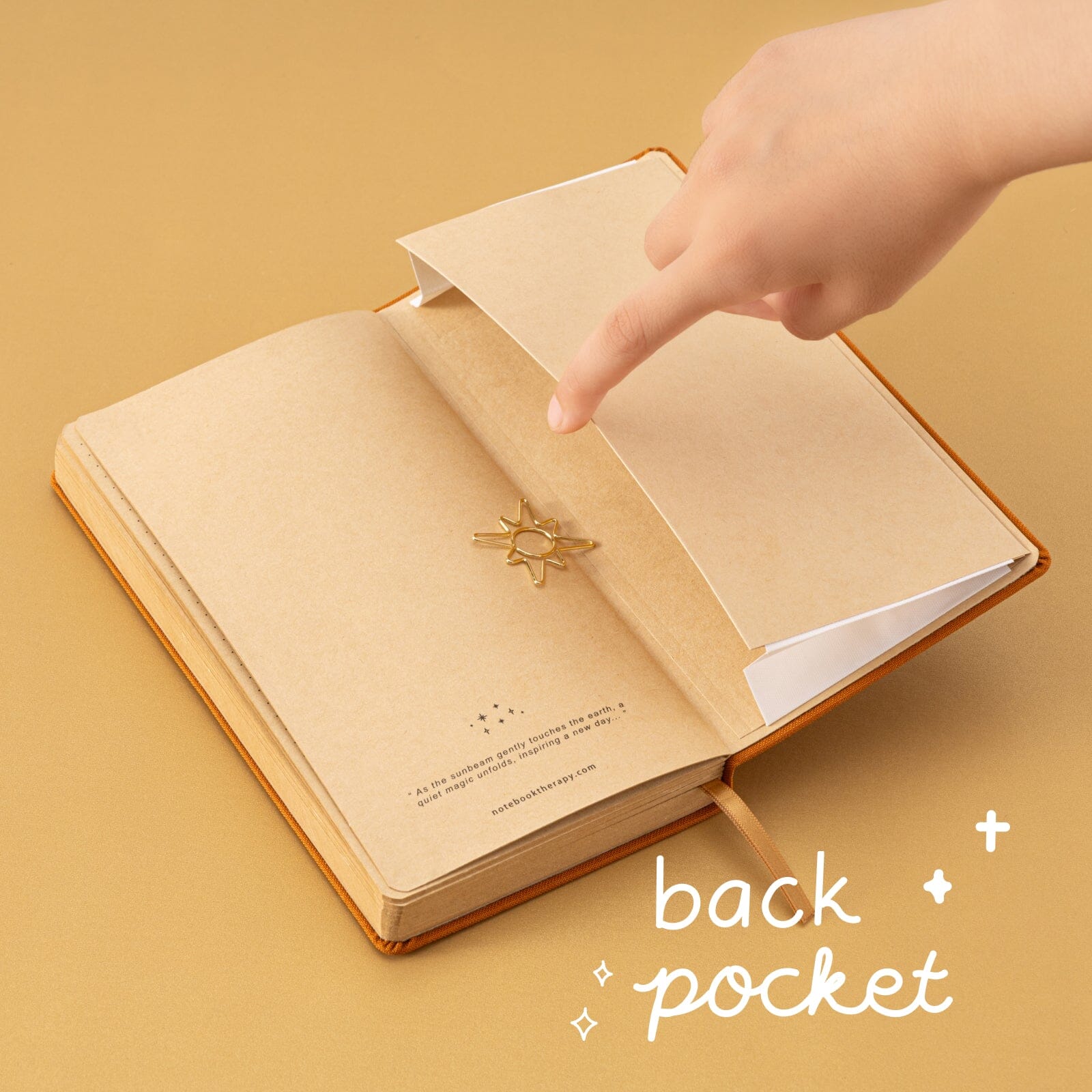 Tsuki ‘Sunbeam Magic’ Kraft Travel Notebook ☾