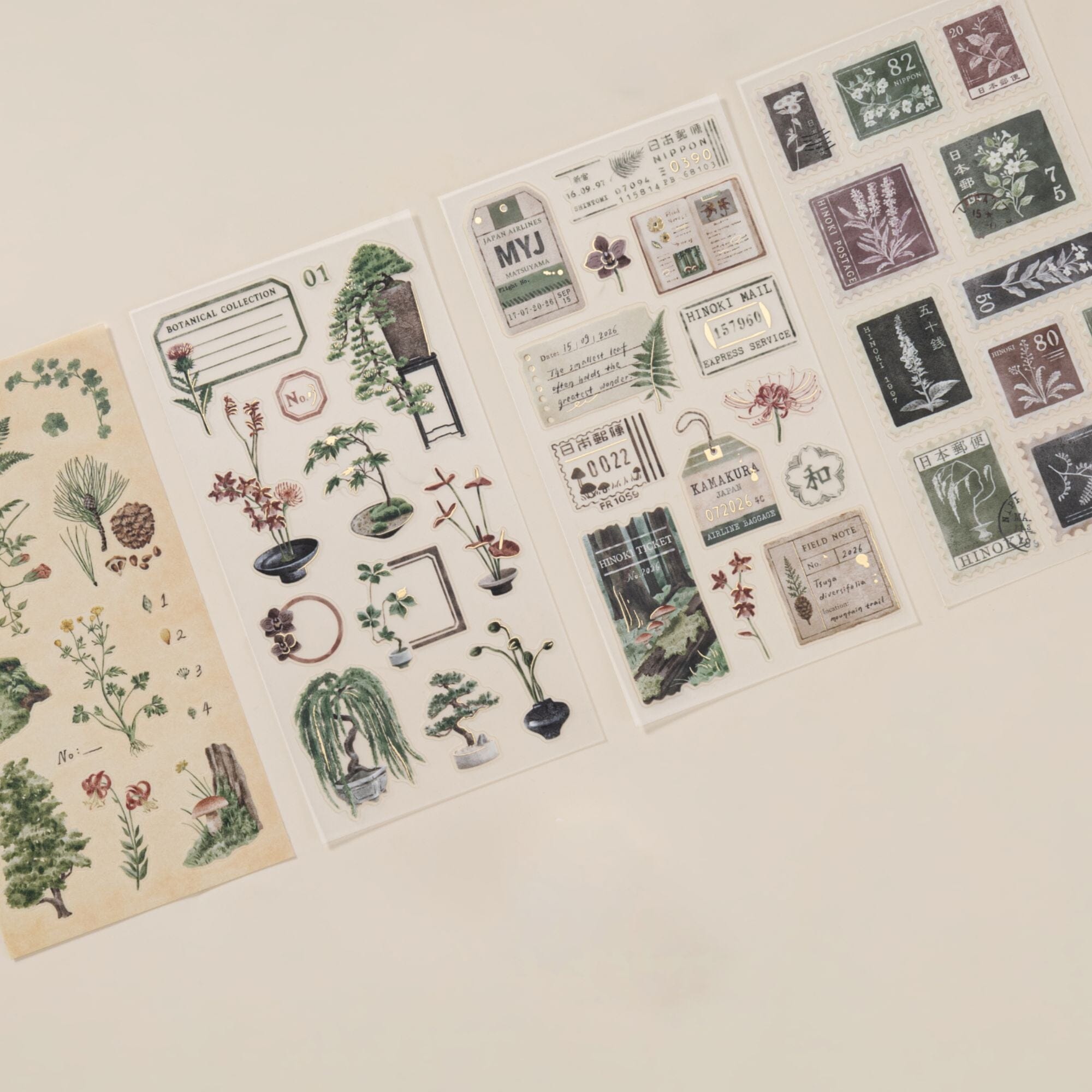 Hinoki - ‘The Wandering Botanist’ Sticker Sheets