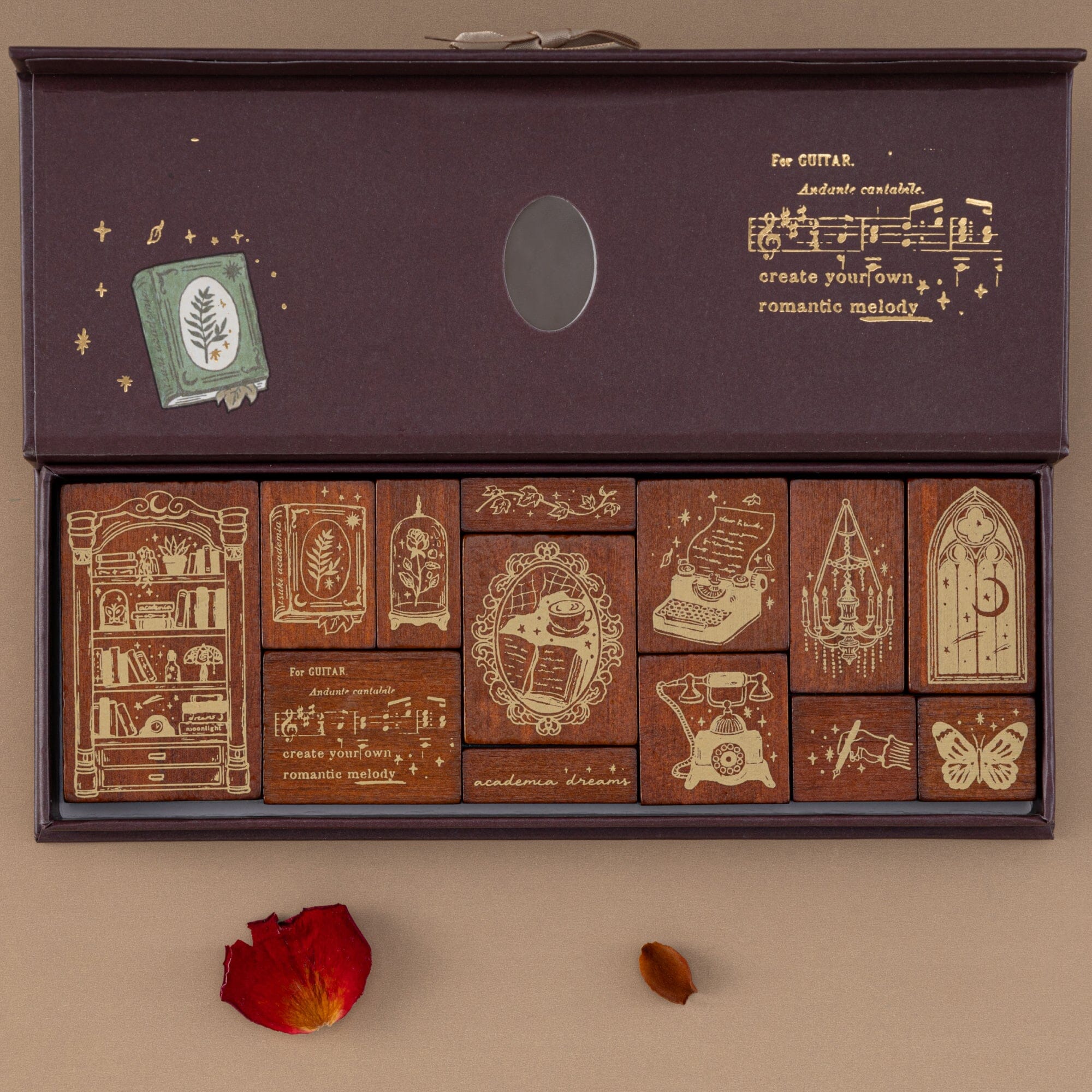 Tsuki ‘Vintage Academia’ Bullet Journal Stamp ☾