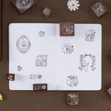 Tsuki ‘Vintage Neko’ Bullet Journal Stamp Set ☾