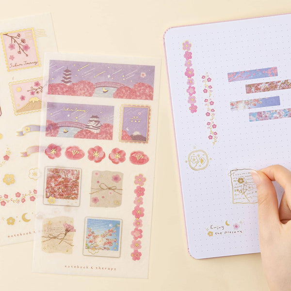 Tsuki ‘Sakura Journey’ Sticker Set ☾ – NotebookTherapy