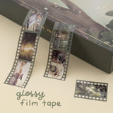 Glossy PET film tape with forest aesthetic photos