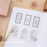 Tsuki ‘Dried Flowers’ Bullet Journal Stamp Set ☾