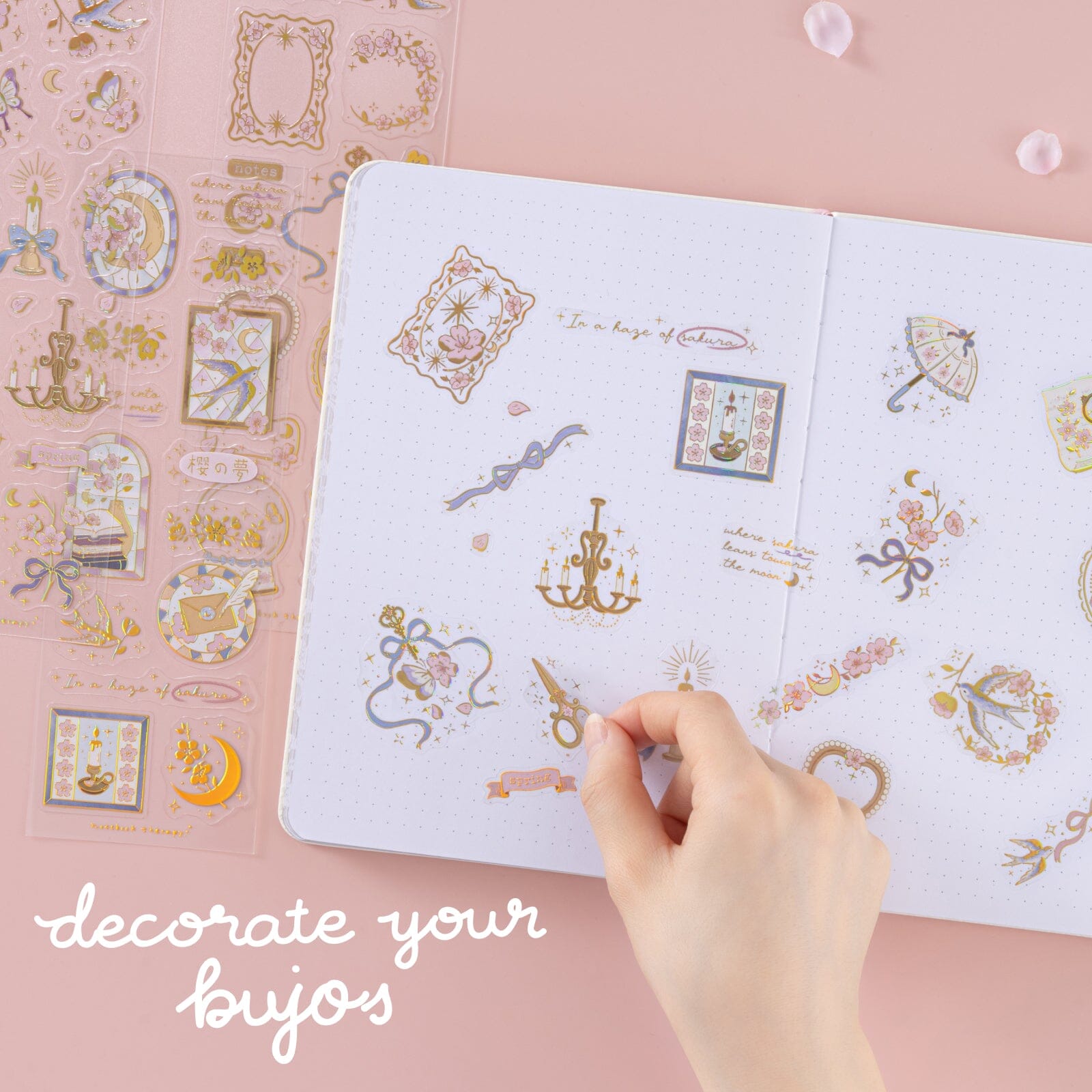 Tsuki ‘Sakura Vintage’ 3D Sticker Set ☾