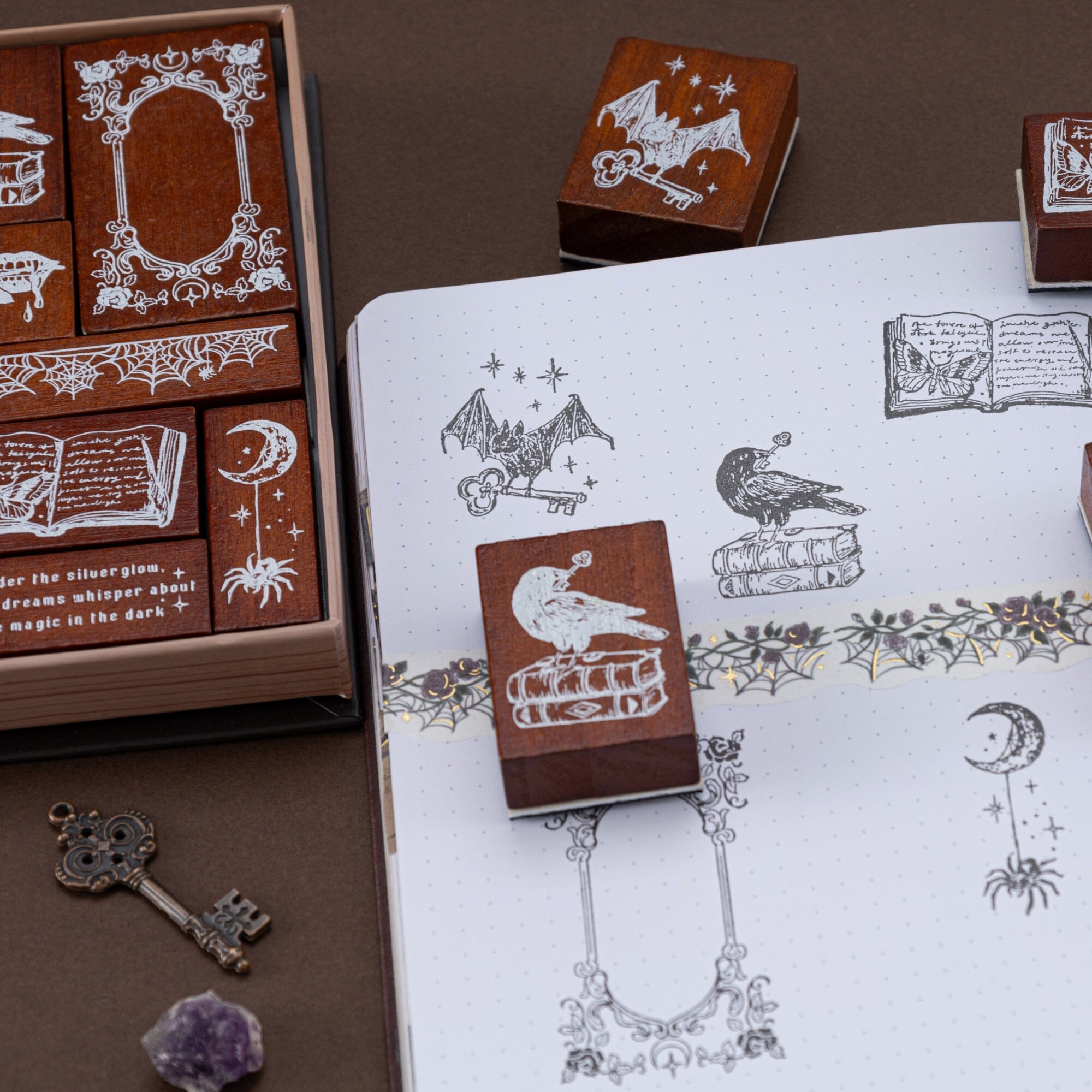 Tsuki ‘Gothic Dreams’ Bullet Journal Stamp Set ☾