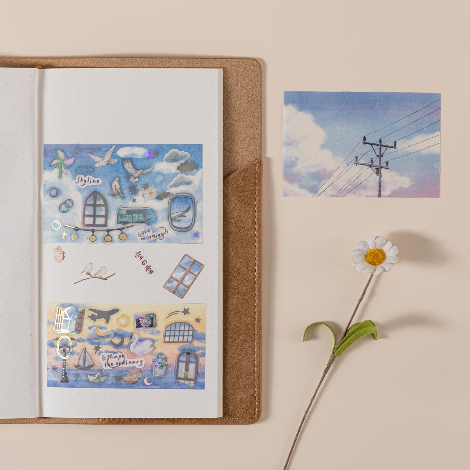 Hinoki - ‘Into the Sky’ Day and Night Sticker Set