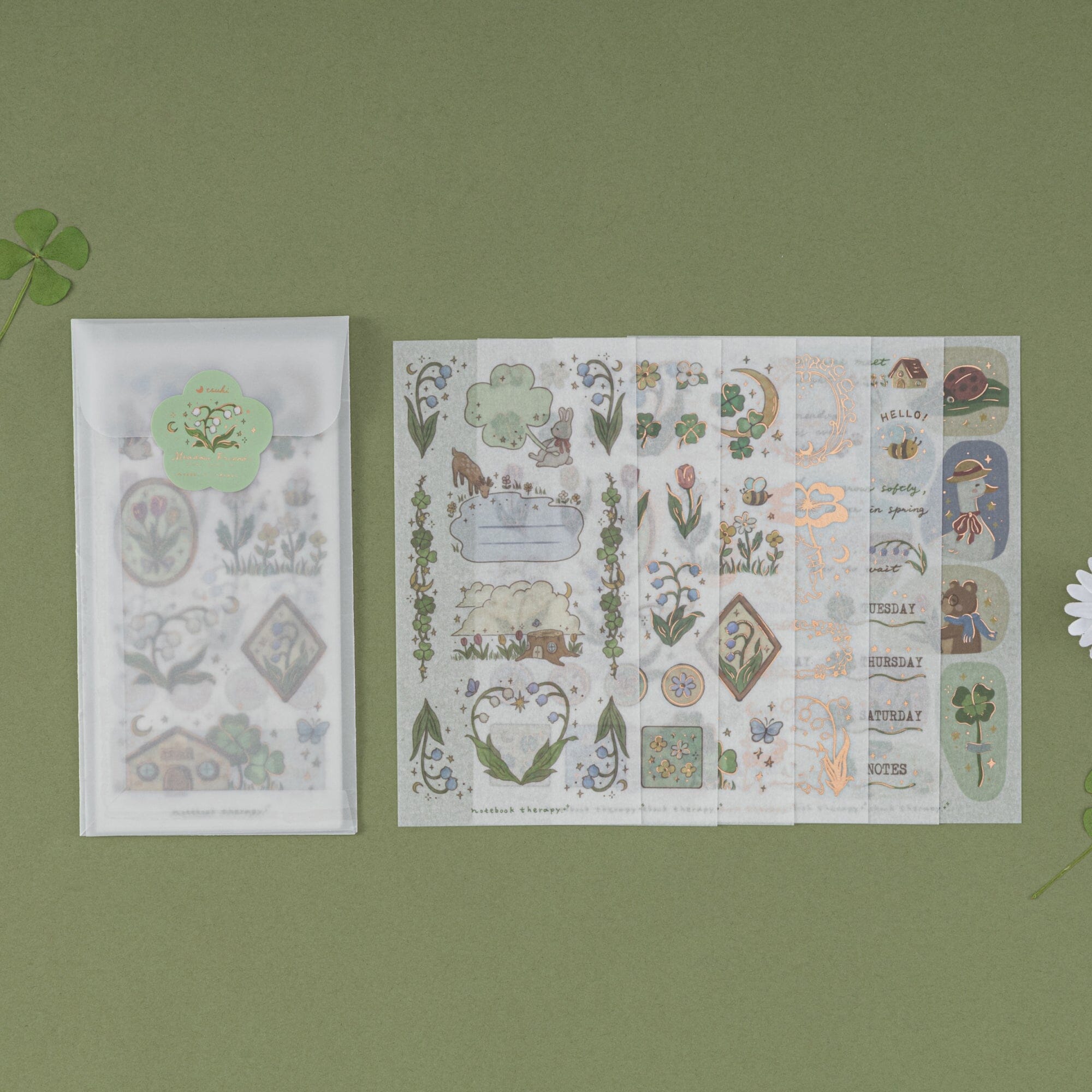 Tsuki ‘Meadow Friends’ Sticker Set ☾
