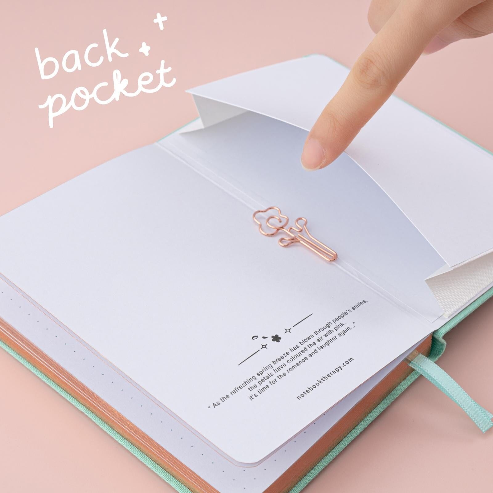 Tsuki ‘Sakura Mint’ A6 Travel Notebook ☾