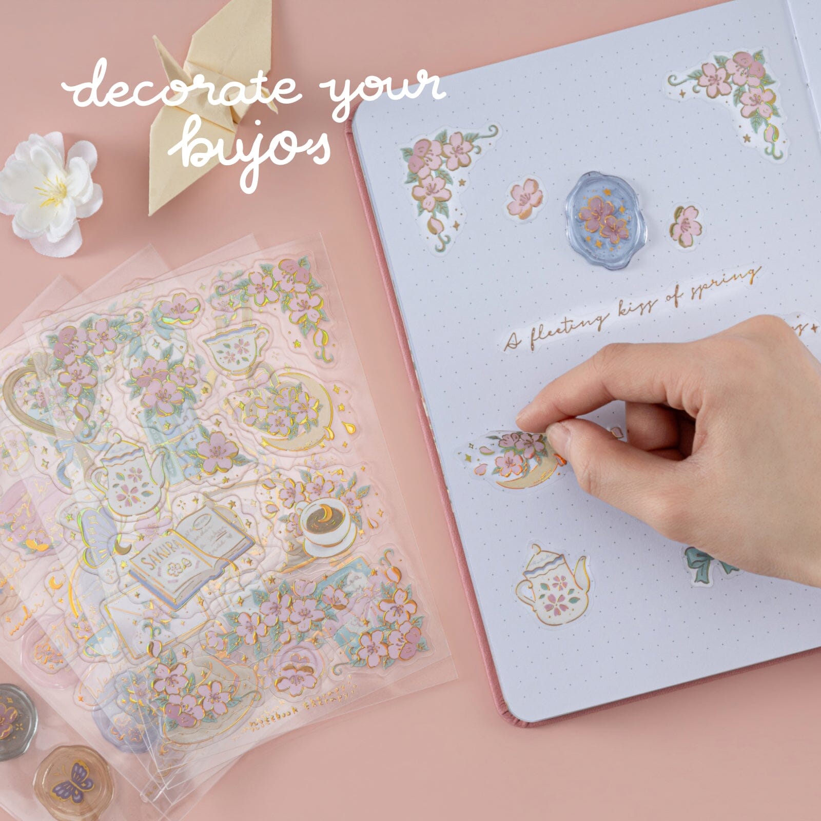 Tsuki ‘Sakura Story’ 3D Sticker Set ☾