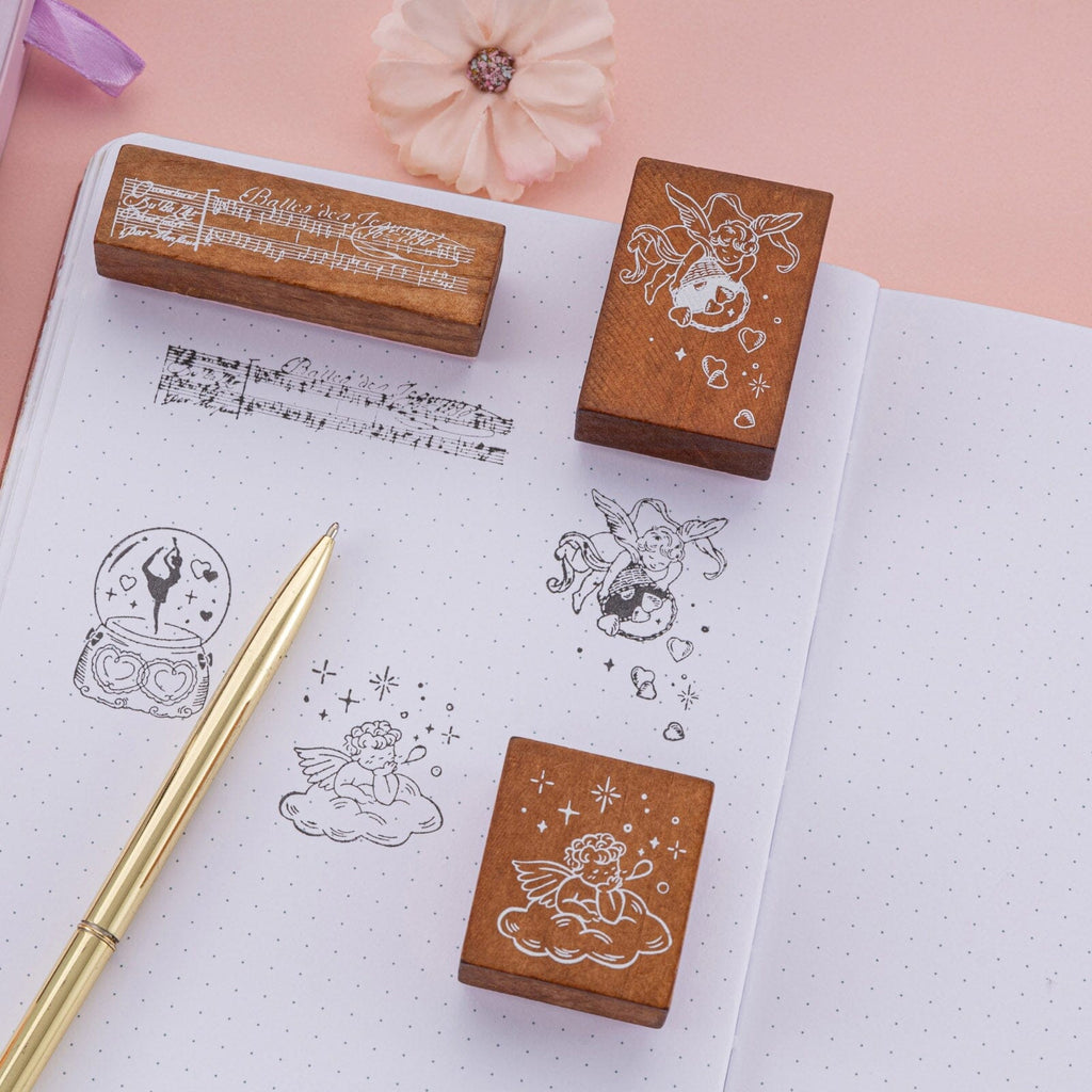 Note Journal Stamp Tsuki ‘Sweet Ballet’ Bullet Journal Stamp Set ☾ – NotebookTherapy