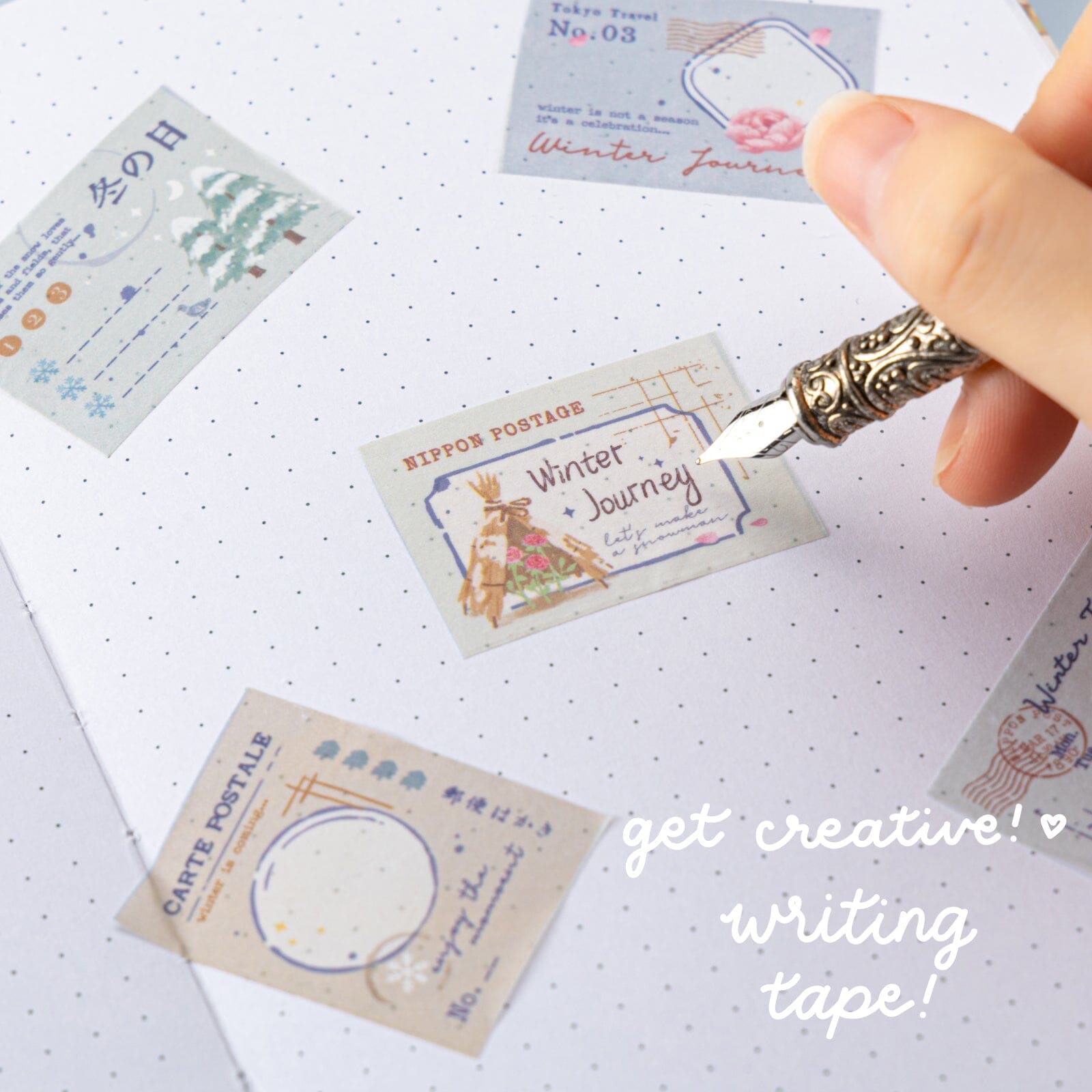 Tsuki ‘Winter Journey’ Washi Tape Set ☾