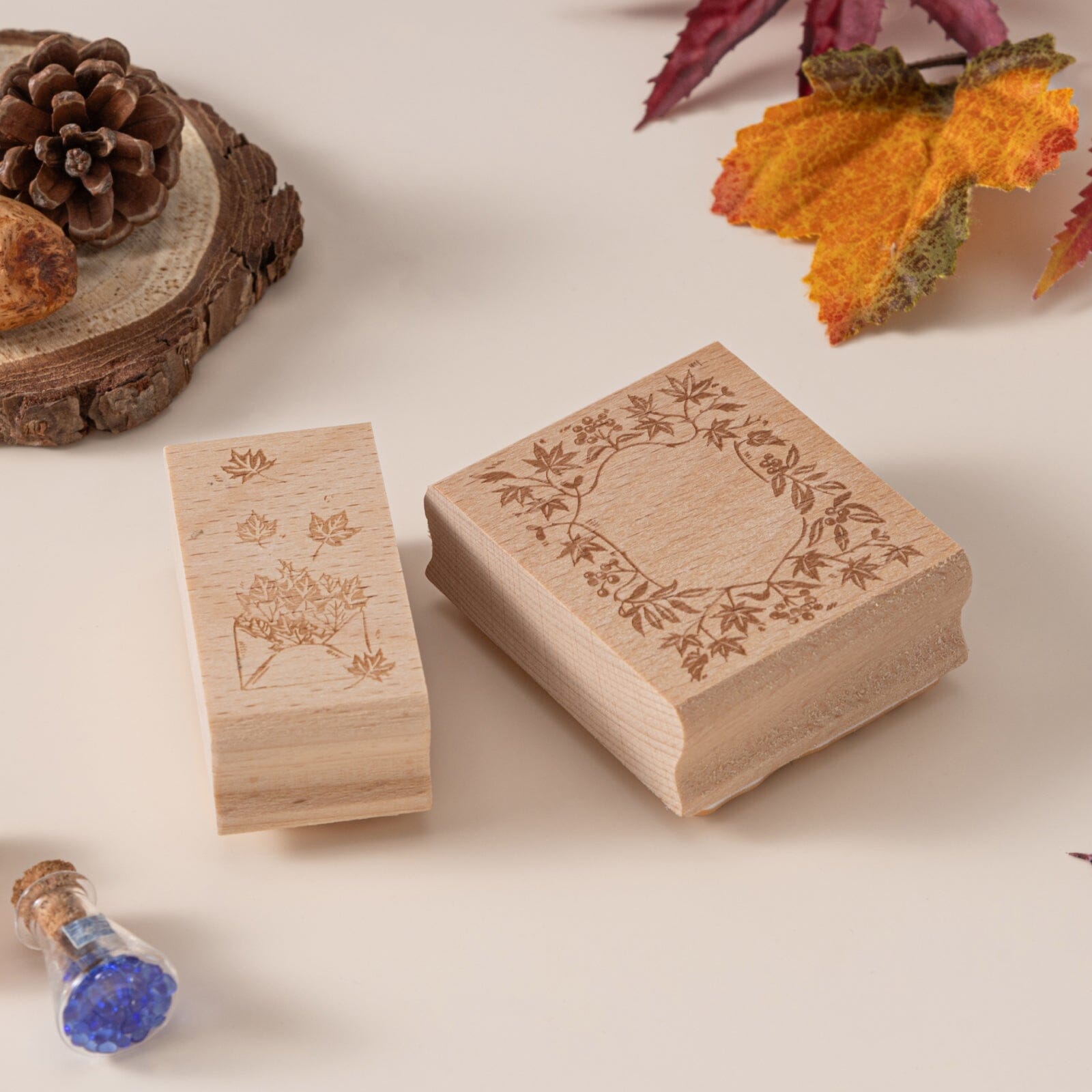 Hinoki - ‘Into the Enchantment’ Engraved Wooden Stamp Set
