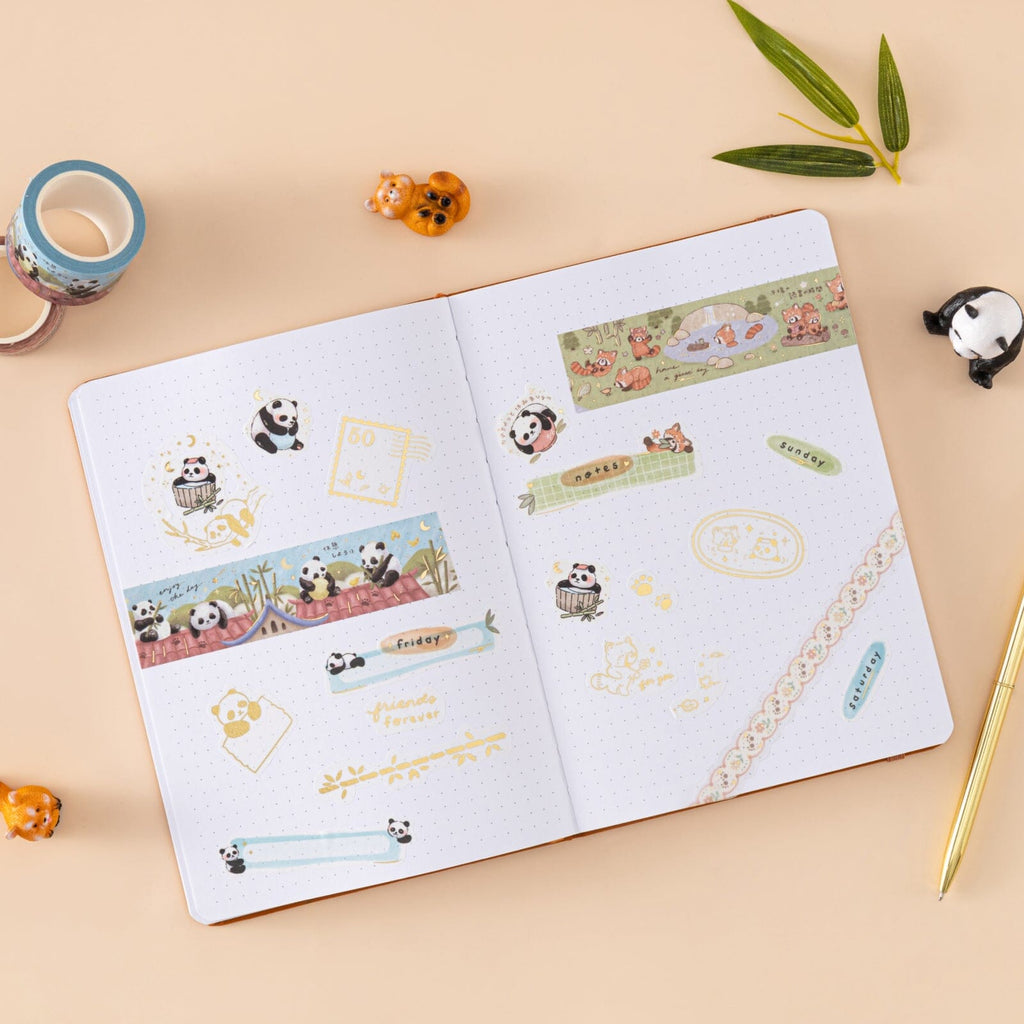 Tsuki ‘Panda Friends’ Sticker Set ☾ – NotebookTherapy
