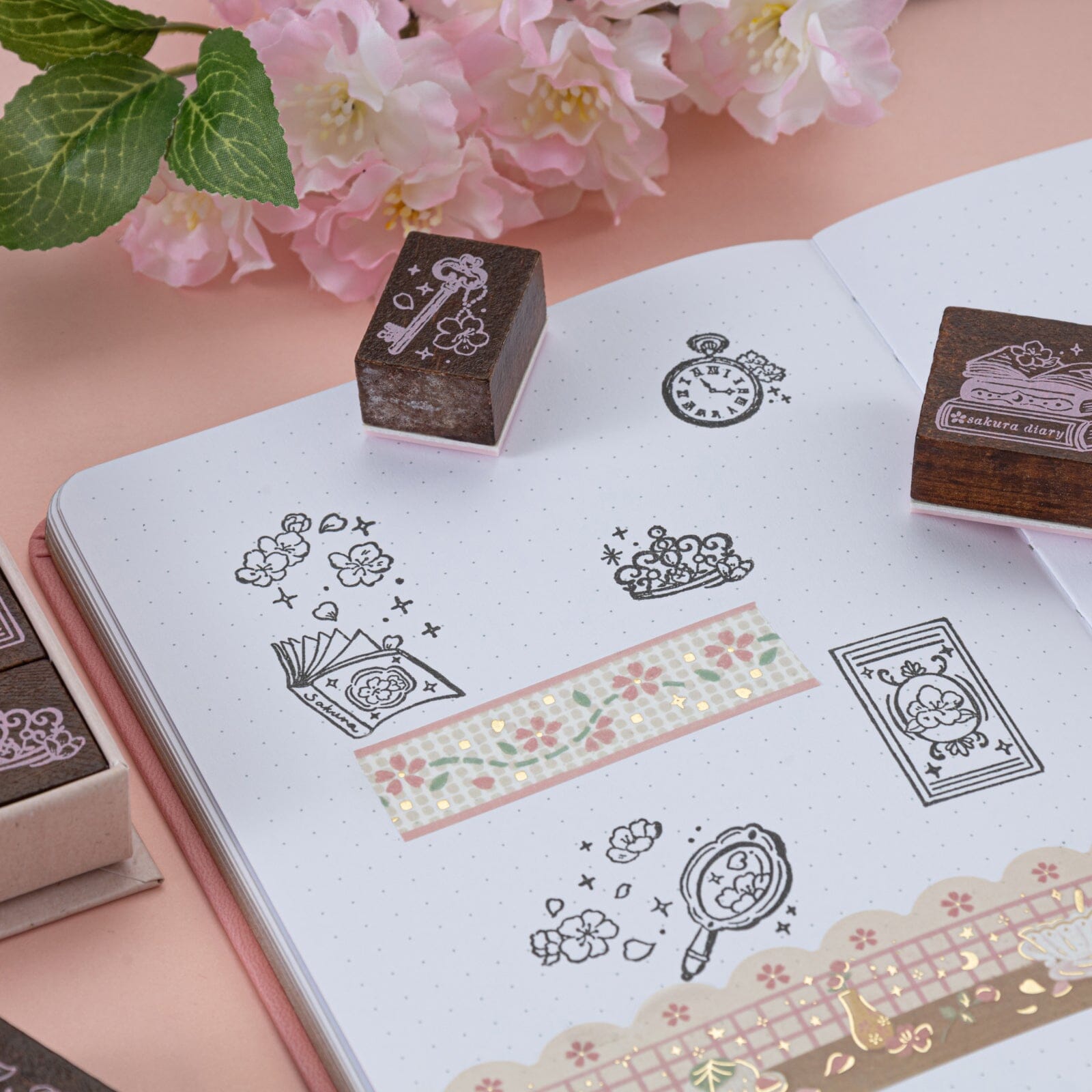Tsuki ‘Sakura Story’ Bullet Journal Stamp Set ☾