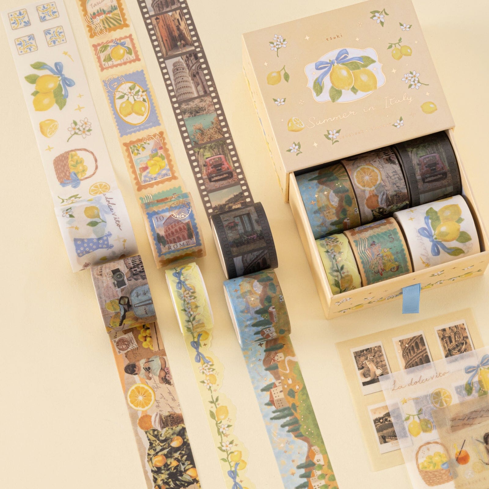 Tsuki ‘Summer in Italy’ Washi Tape Set ☾