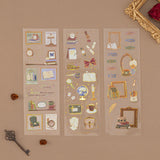 Tsuki ‘Light Academia’ 3D Foil Sticker Set ☾