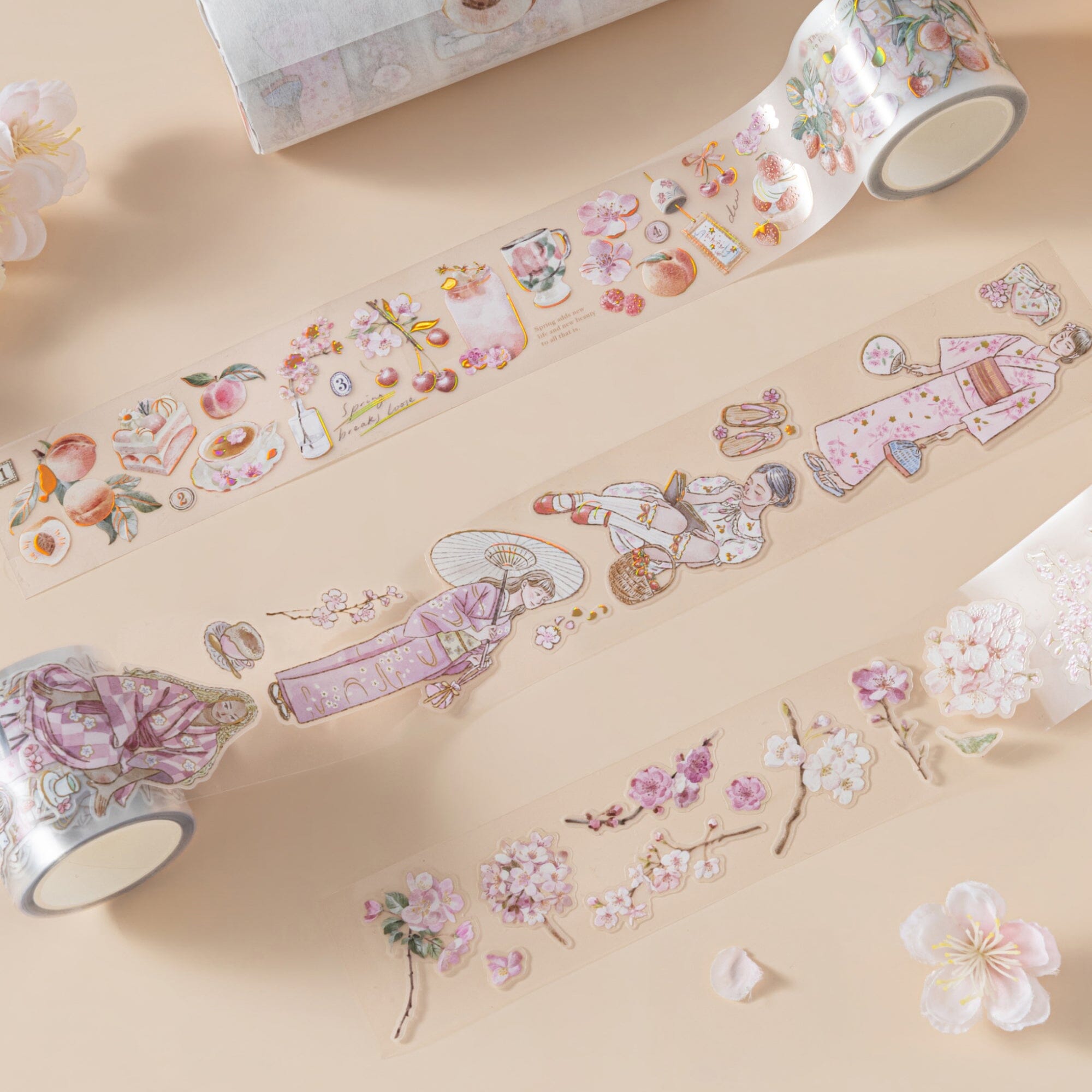 Hinoki - ‘Into the Spring’ PET Decorative Tape