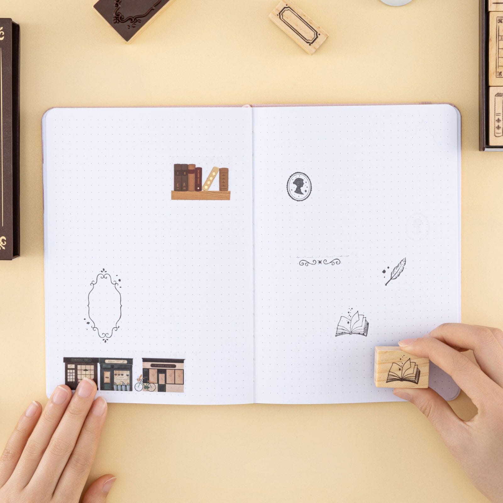 Tsuki ‘Our Stories’ Reading Journal Stamp Set ☾