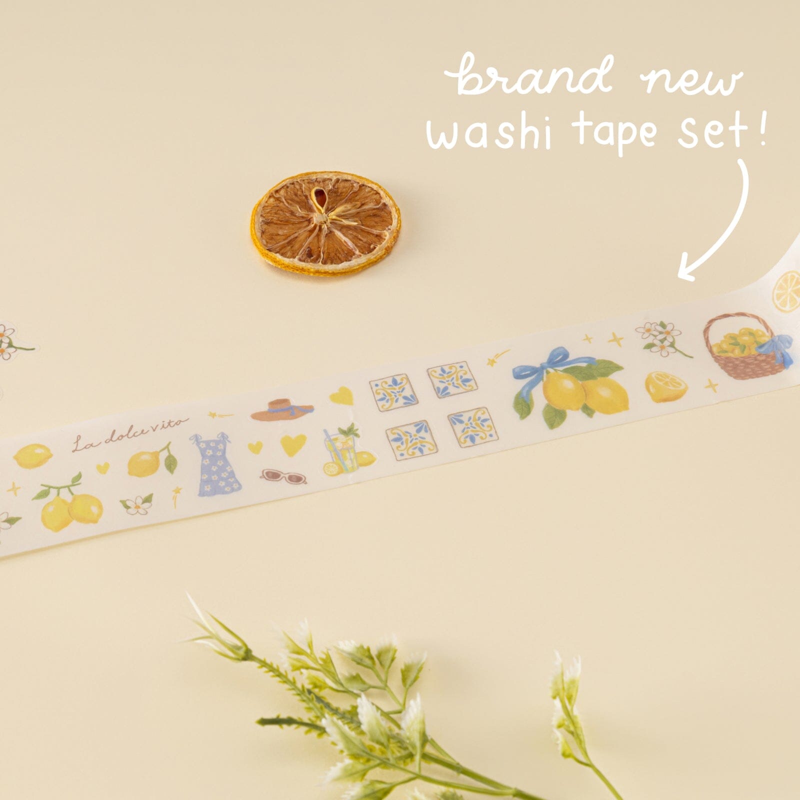 Tsuki ‘Summer in Italy’ Washi Tape Set ☾