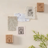 Hinoki - ‘The Wandering Botanist’ Engraved Wooden Stamp Set