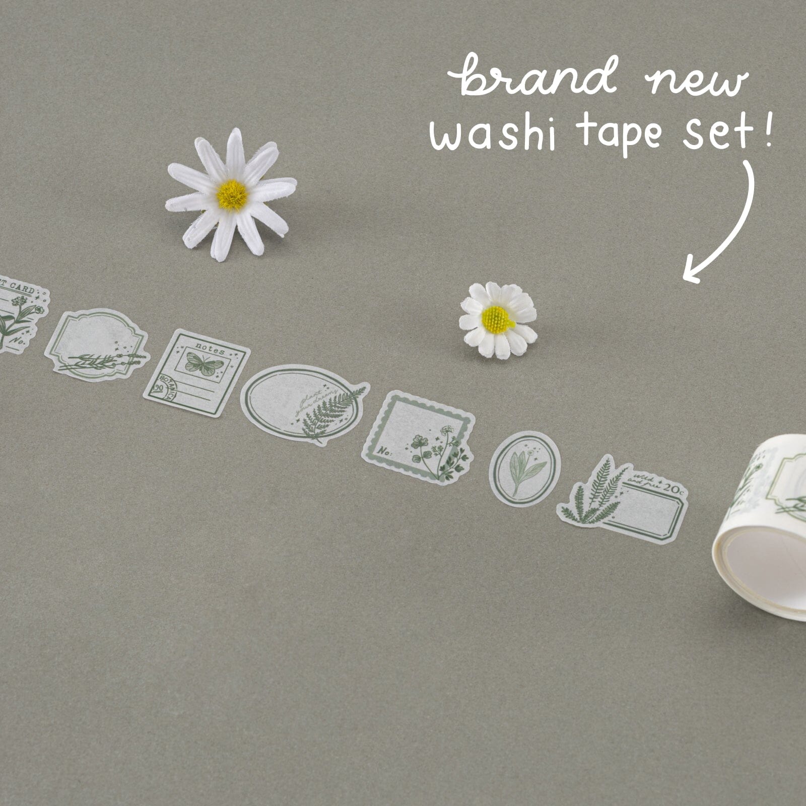 Tsuki ‘Whimsical Botanics’ Washi Tape Set ☾