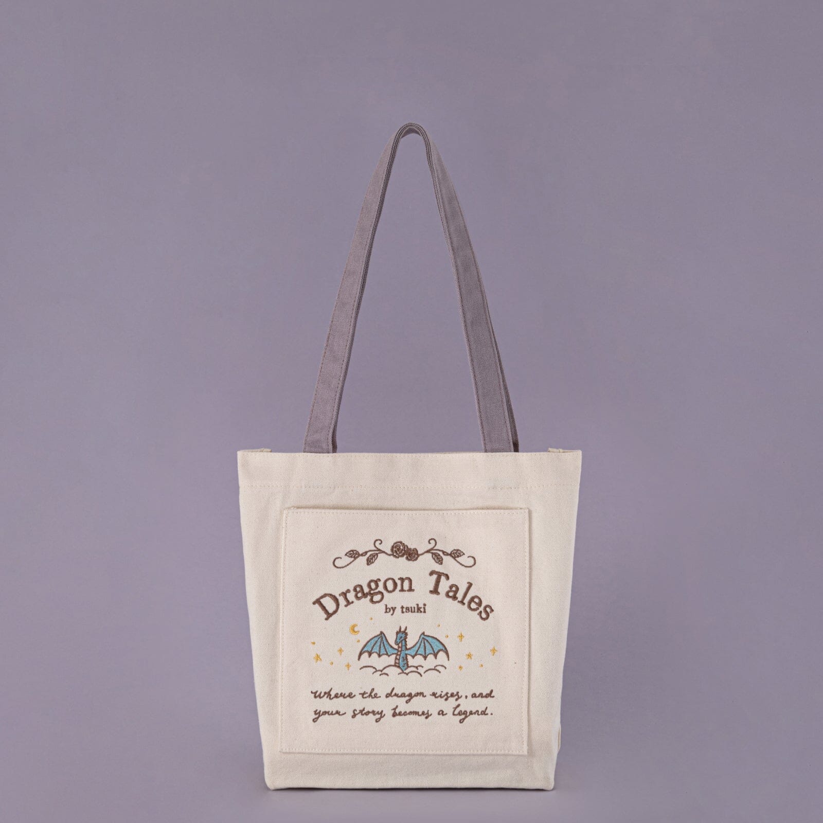 Tsuki ‘Dragon Tales’ Limited Edition Embroidered Tote Bag ☾