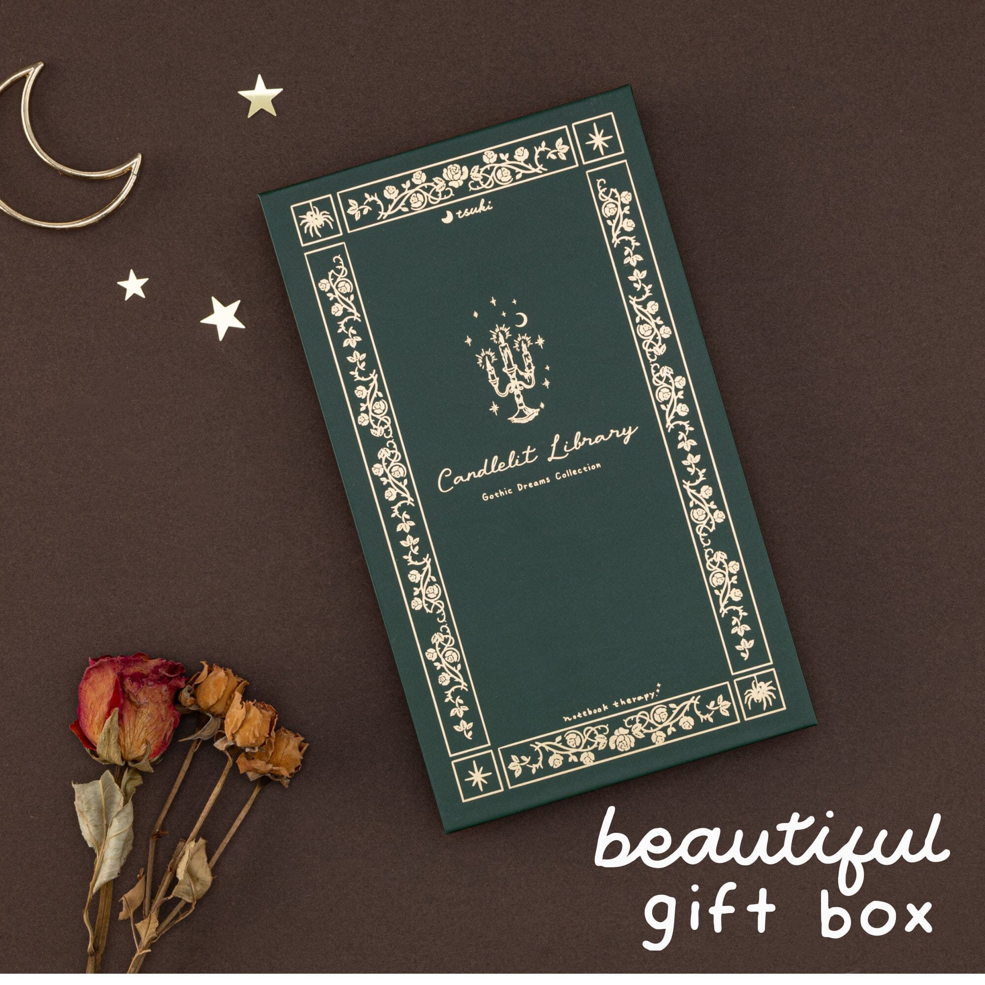Tsuki ‘Candlelit Library’ Travel Notebook ☾