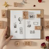 Hinoki - ‘Into the Archive’ Engraved Wooden Stamp Set