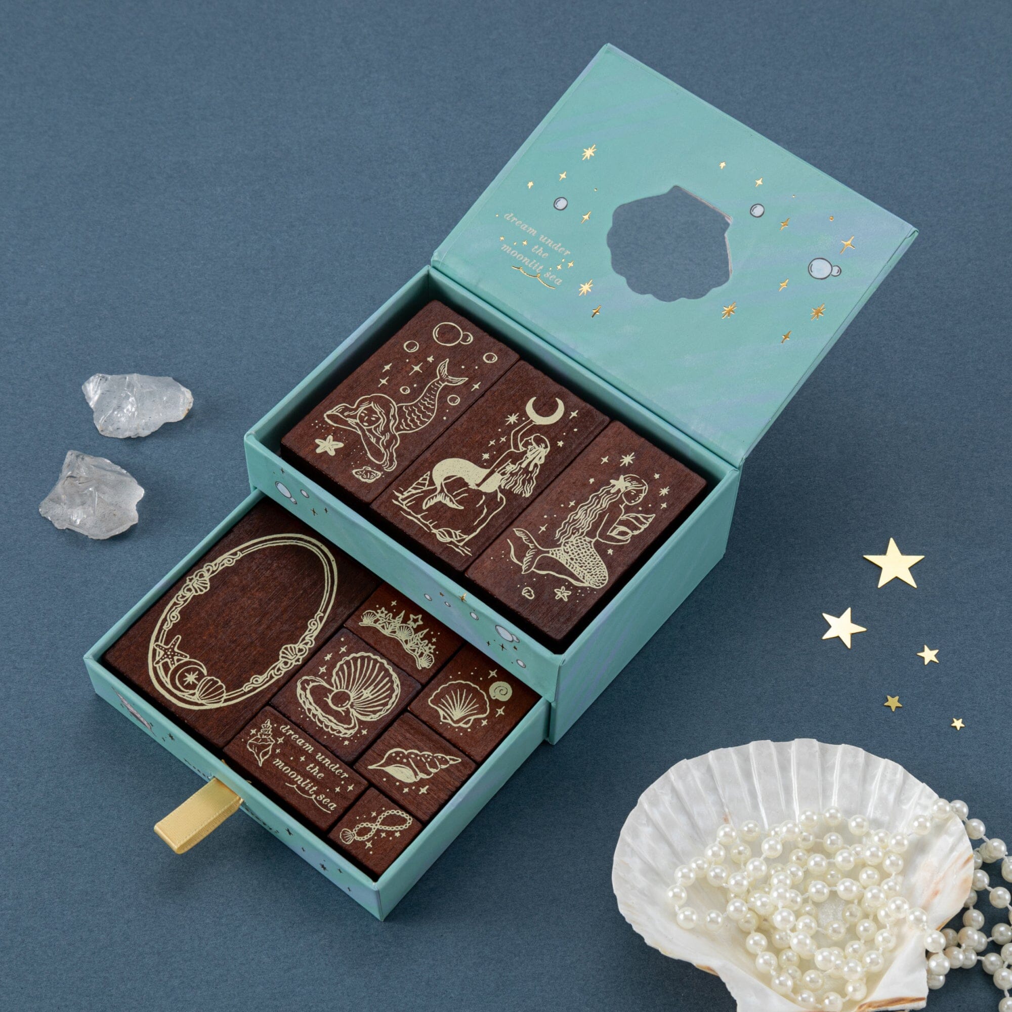 Tsuki ‘Mermaid Mystery’ Bullet Journal Stamp Set ☾