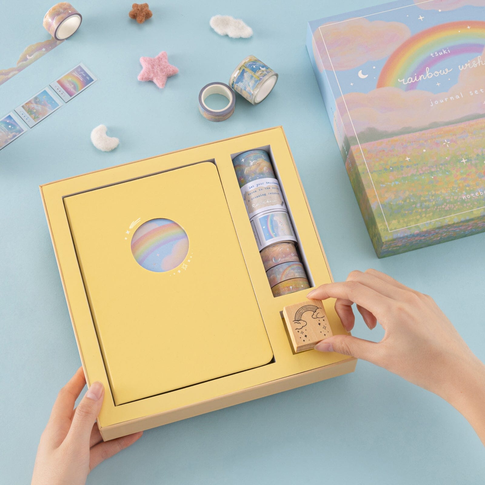 Tsuki ‘Rainbow Wishes’ Limited Edition Holographic Bullet Journal Set ☾