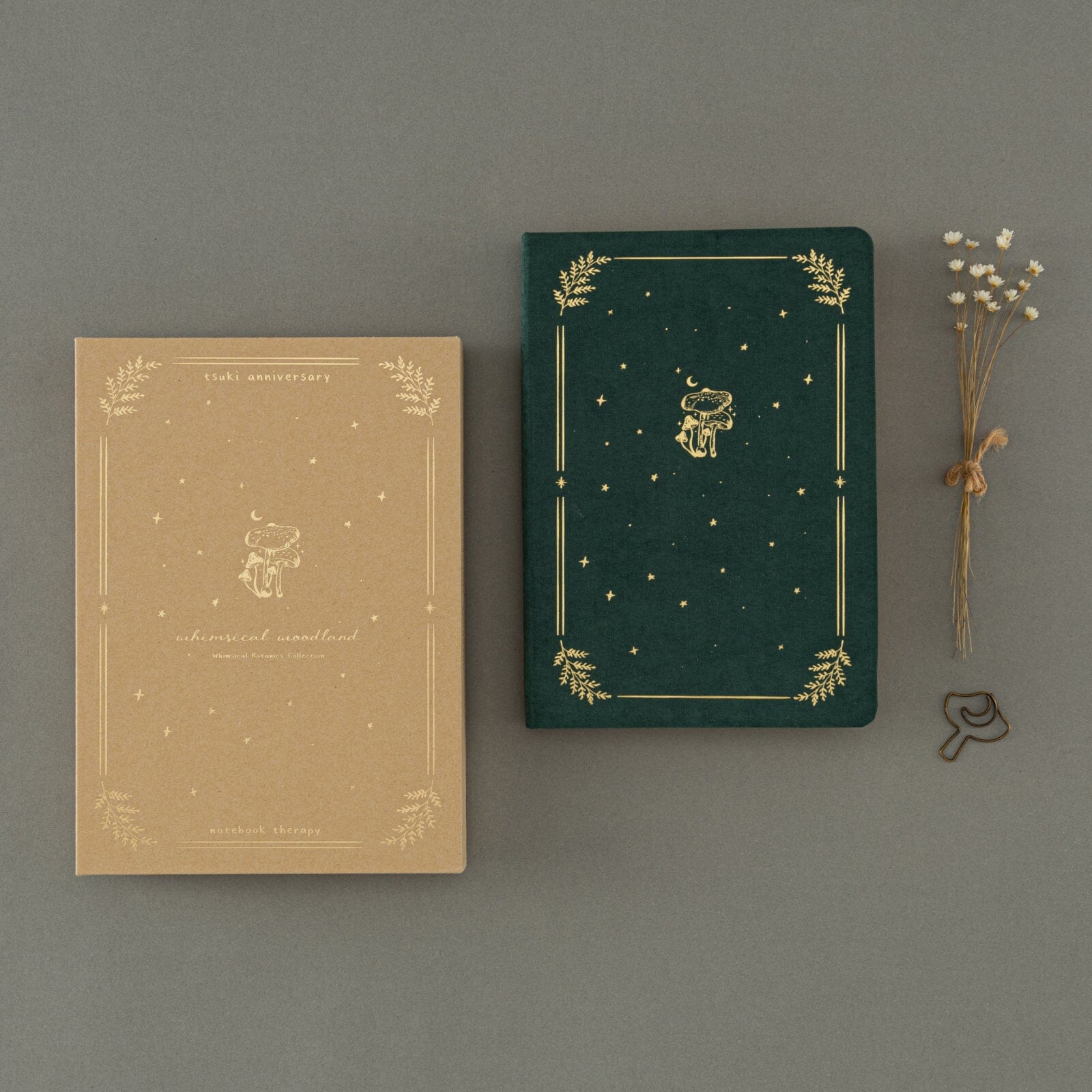 Tsuki ‘Whimsical Woodland’ Limited Edition Kraft Paper Bullet Journal in Original Size ☾