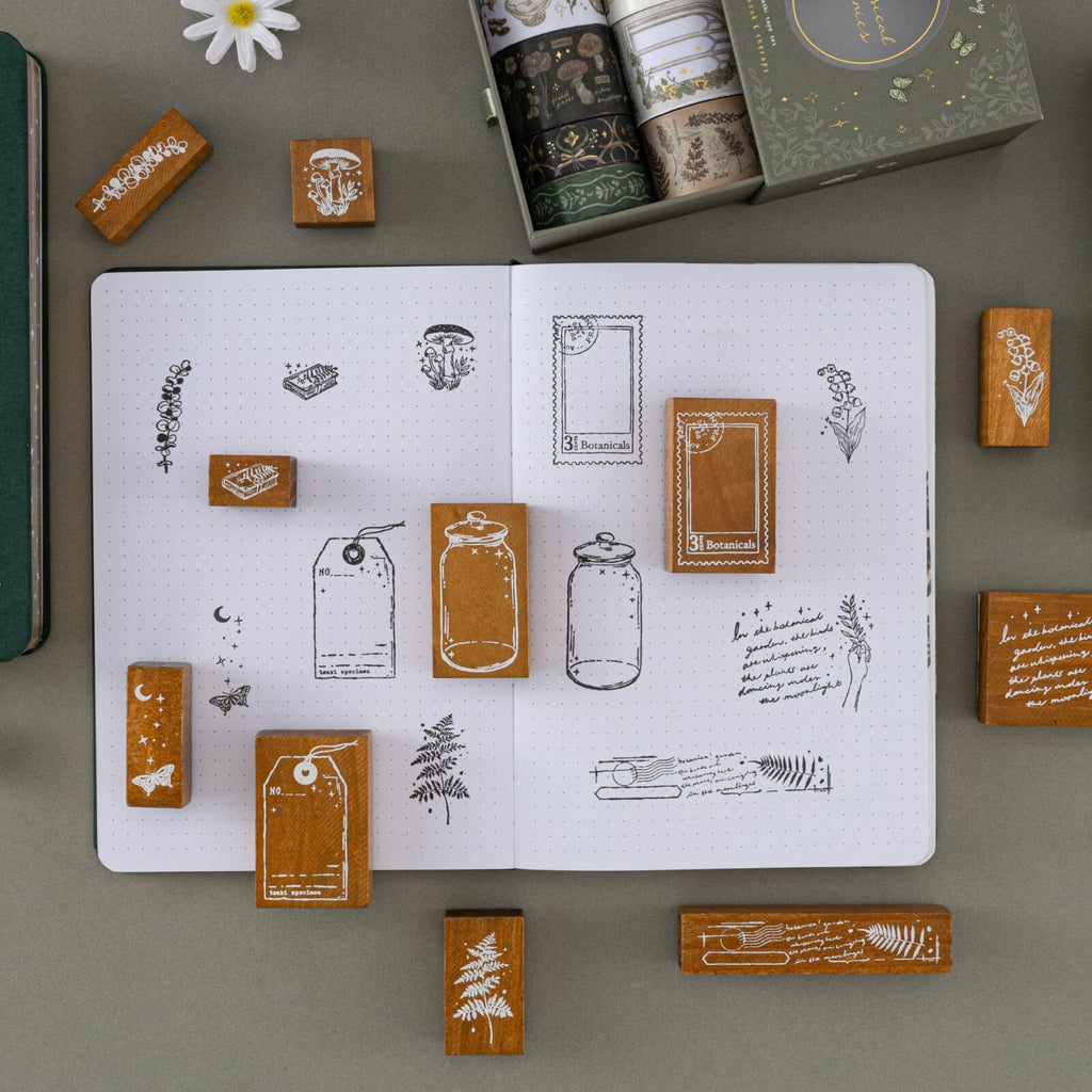 Tsuki ‘Whimsical Botanics’ Bullet Journal Stamp Set ☾ NotebookTherapy