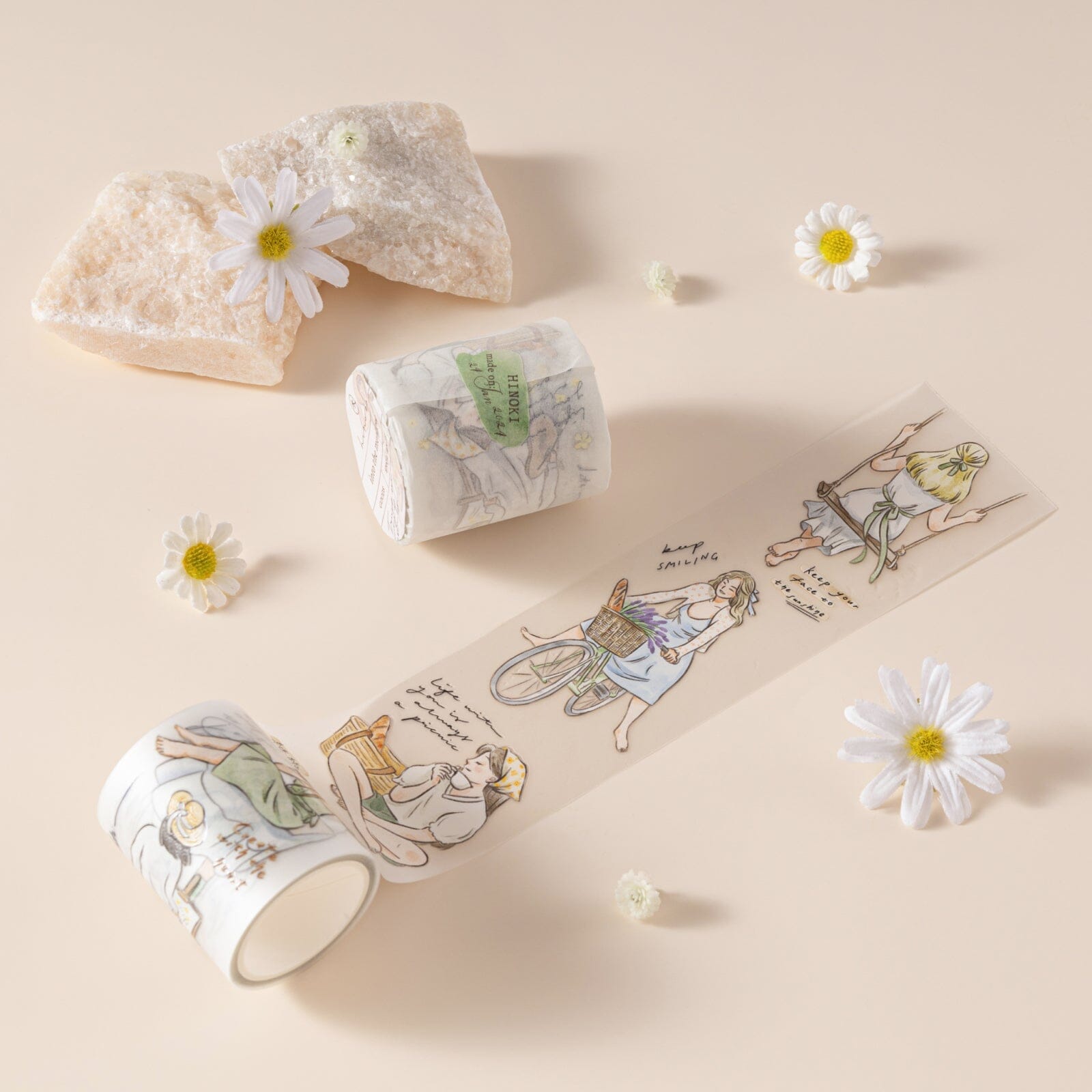 Hinoki - ‘Into the Meadow’ PET Decorative Tape - Summer Girls