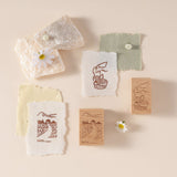 Hinoki - ‘Into the Meadow’ Engraved Wooden Stamp Set