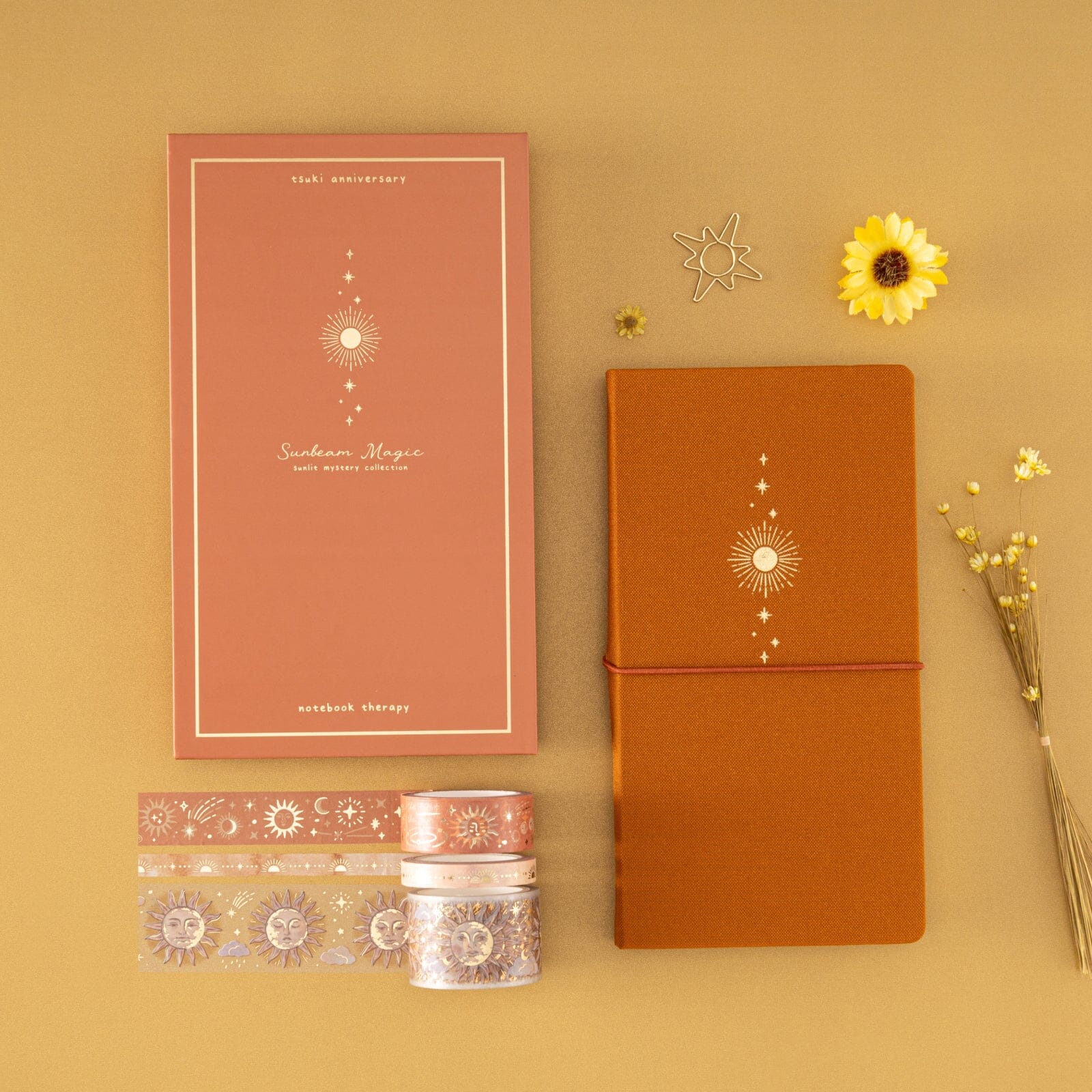 Tsuki ‘Sunbeam Magic’ Luxury Travel Notebook ☾