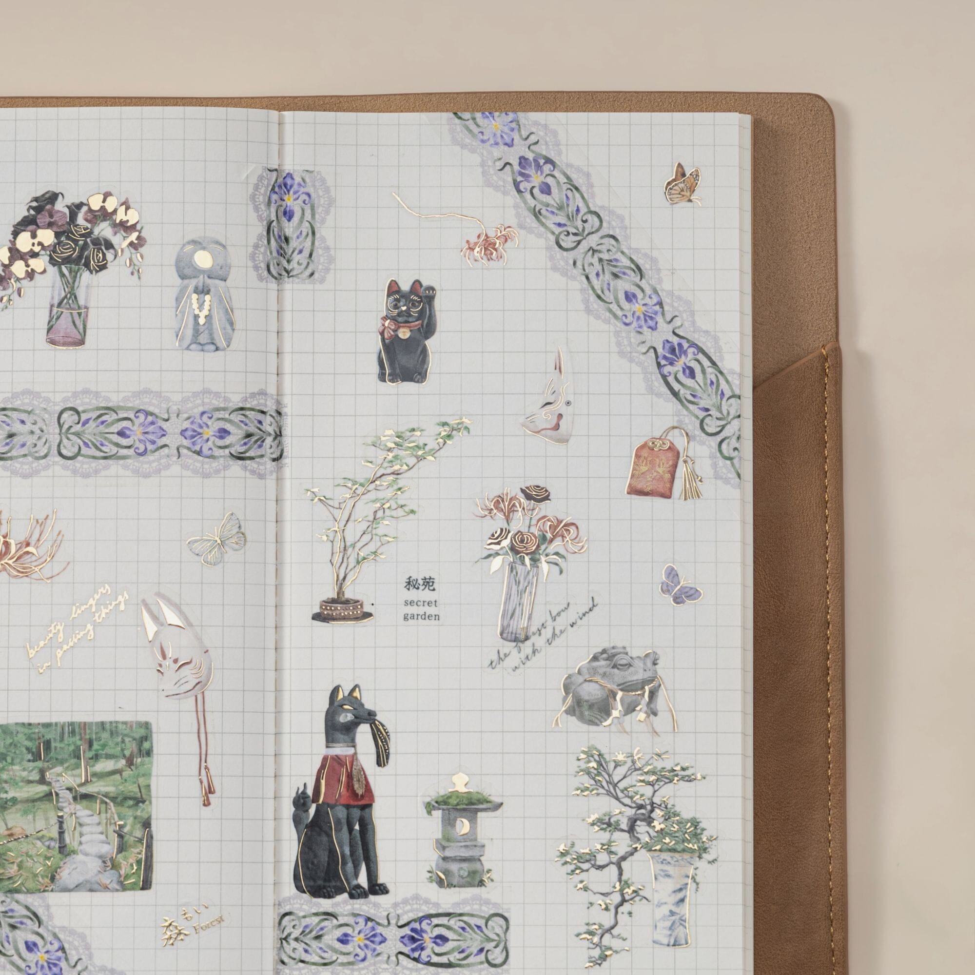 Hinoki - ‘The Wandering Botanist’ PET + Washi Decorative Tape