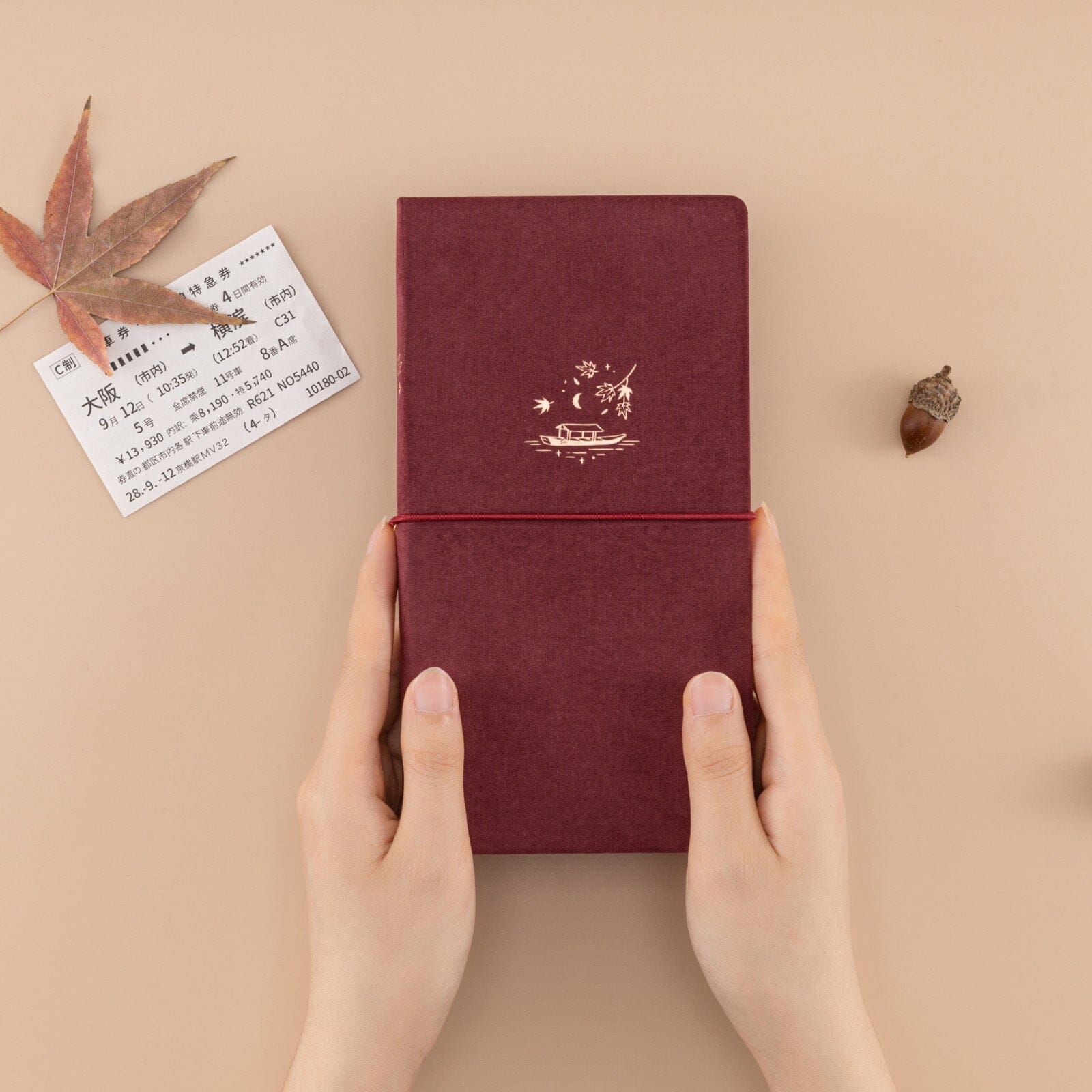 Tsuki ‘Maple Sail’ Travel Notebook ☾