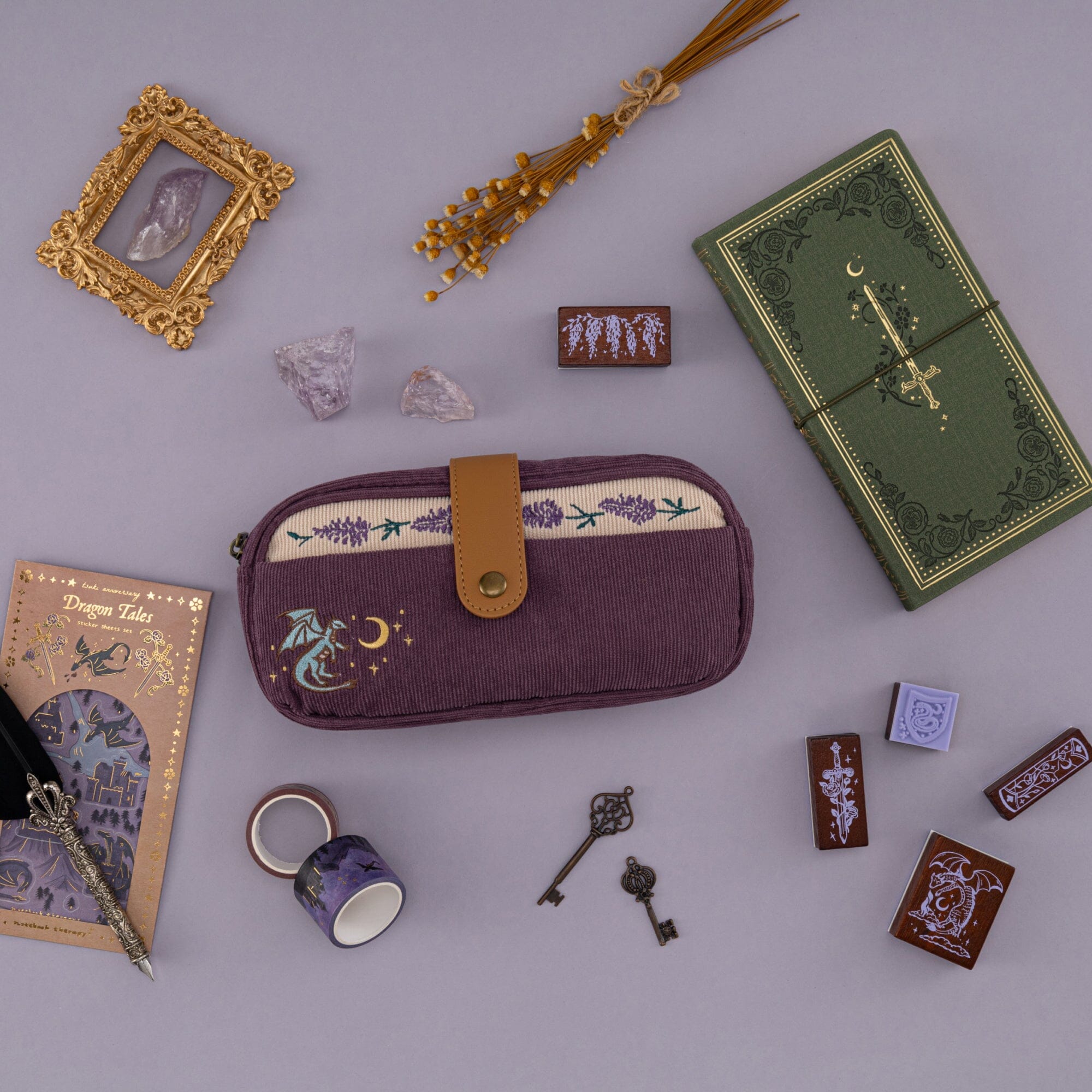 Tsuki ‘Dragon Tales’ Pen Pouch ☾