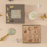 Hinoki - ‘Into the Archive’ Engraved Wooden Stamp Set